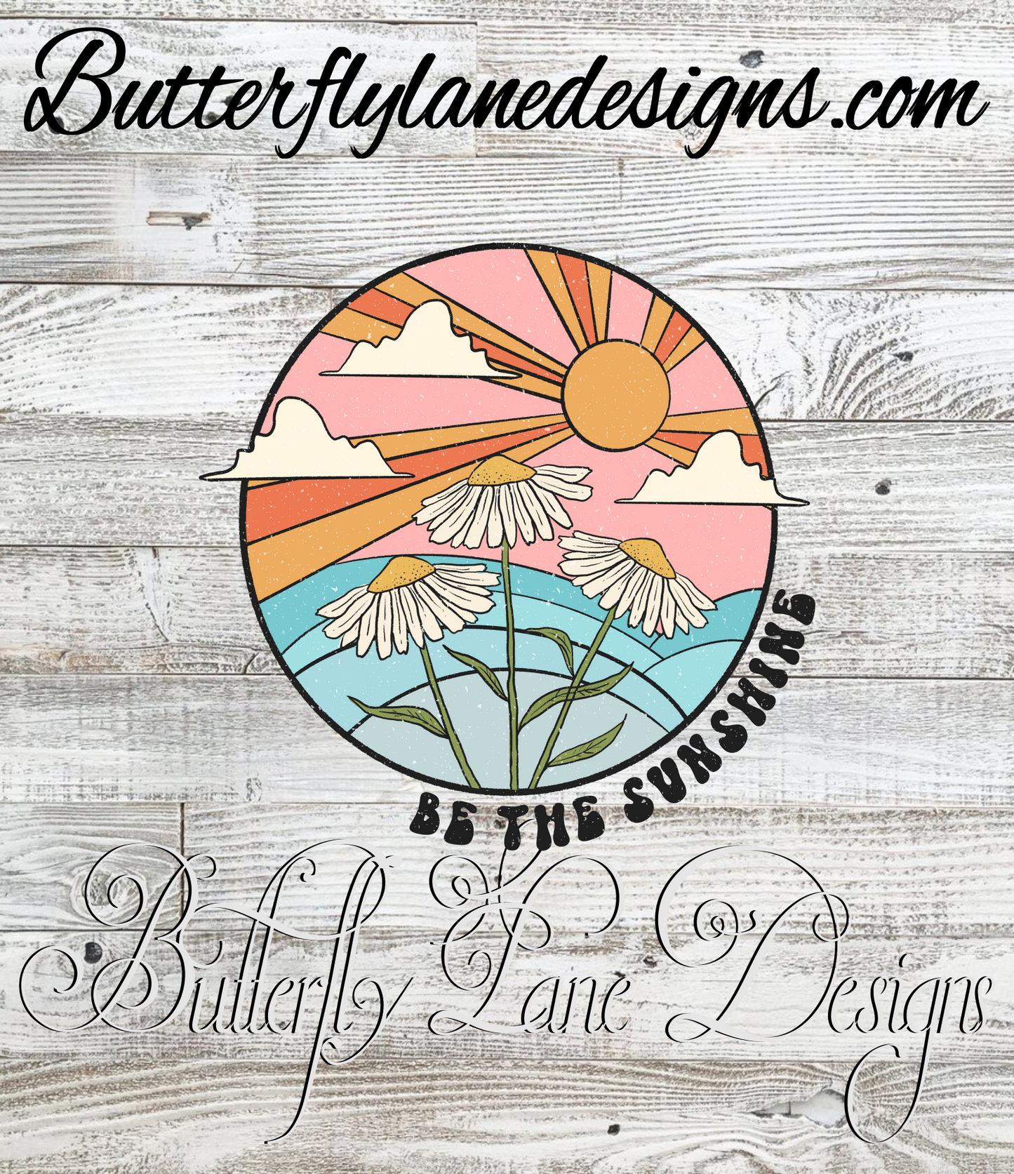 Be the sunshine-retro style:: Clear Decal or VCD