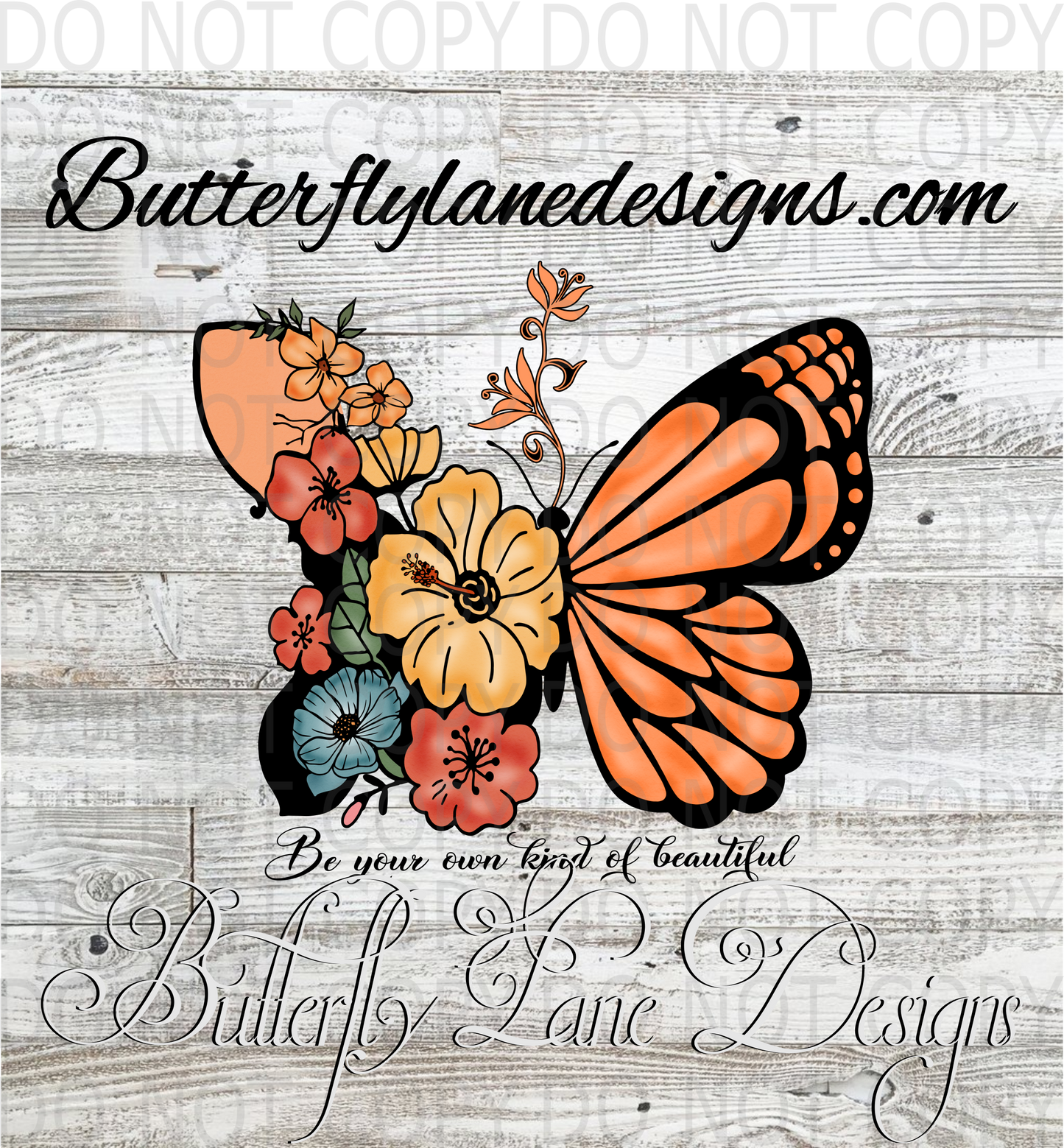 Be your own kind of beautiful-butterfly-01 :: Clear Decal :: VC Decal