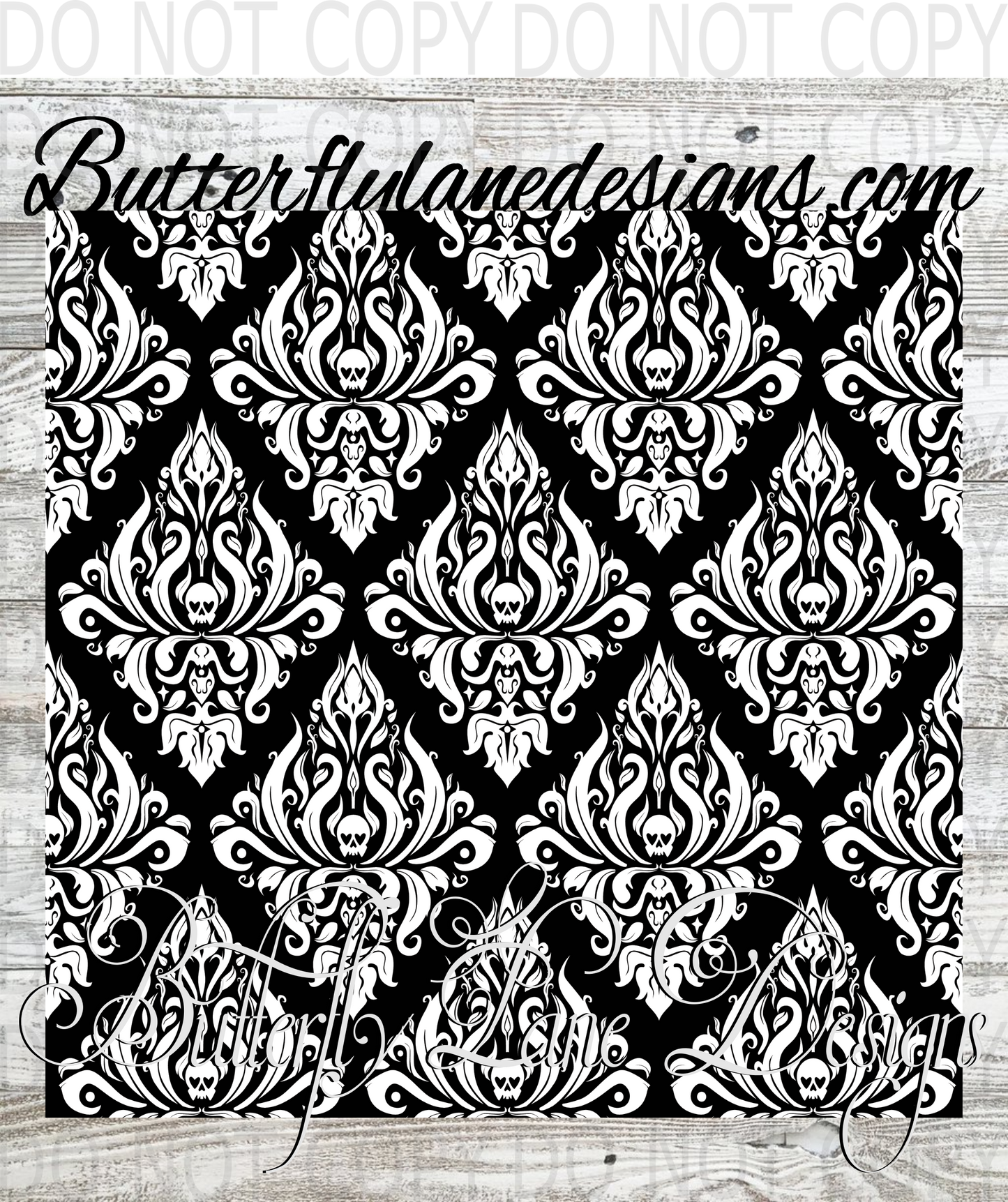 Black white skull 01 wrap- :: Tumbler wrap