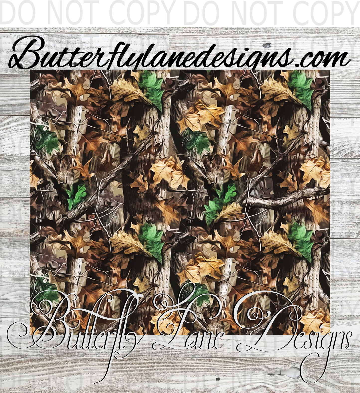 Camo-Real tree-01 :: White Cast Tumbler wrap
