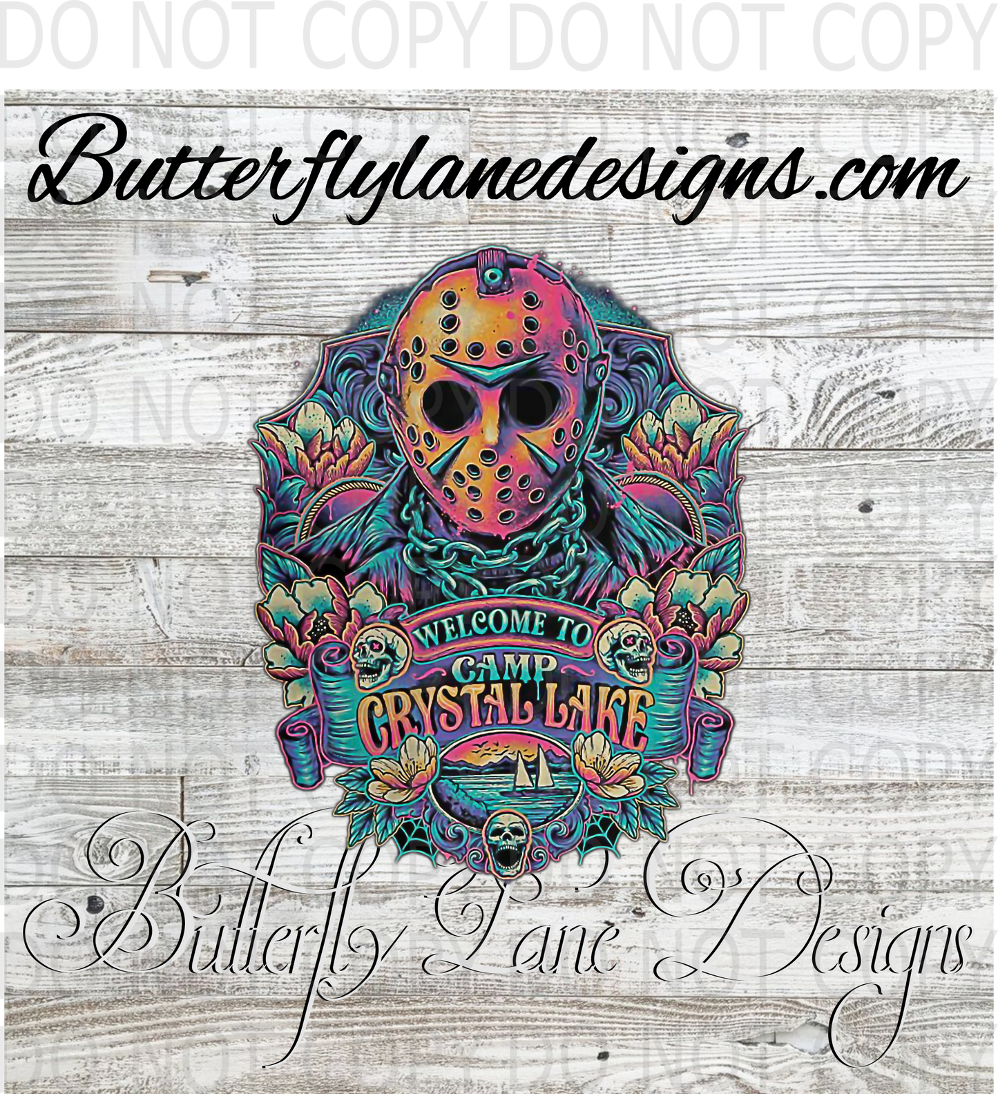 Camp Crystal lake decal :: Clear Decal :: VC Decal