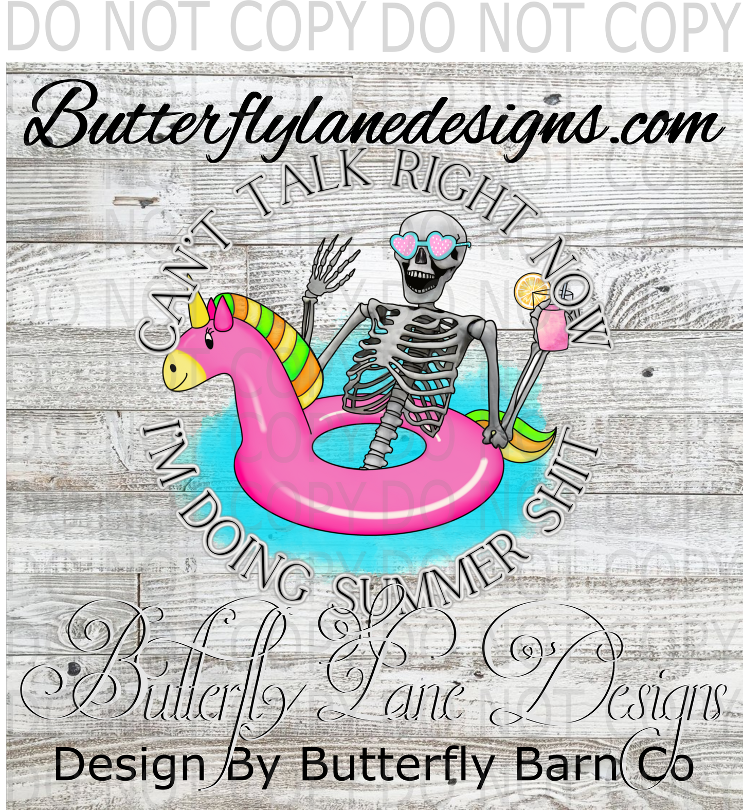 Can't talk right now-doing summer shit  Clear Decal :: VC Decal