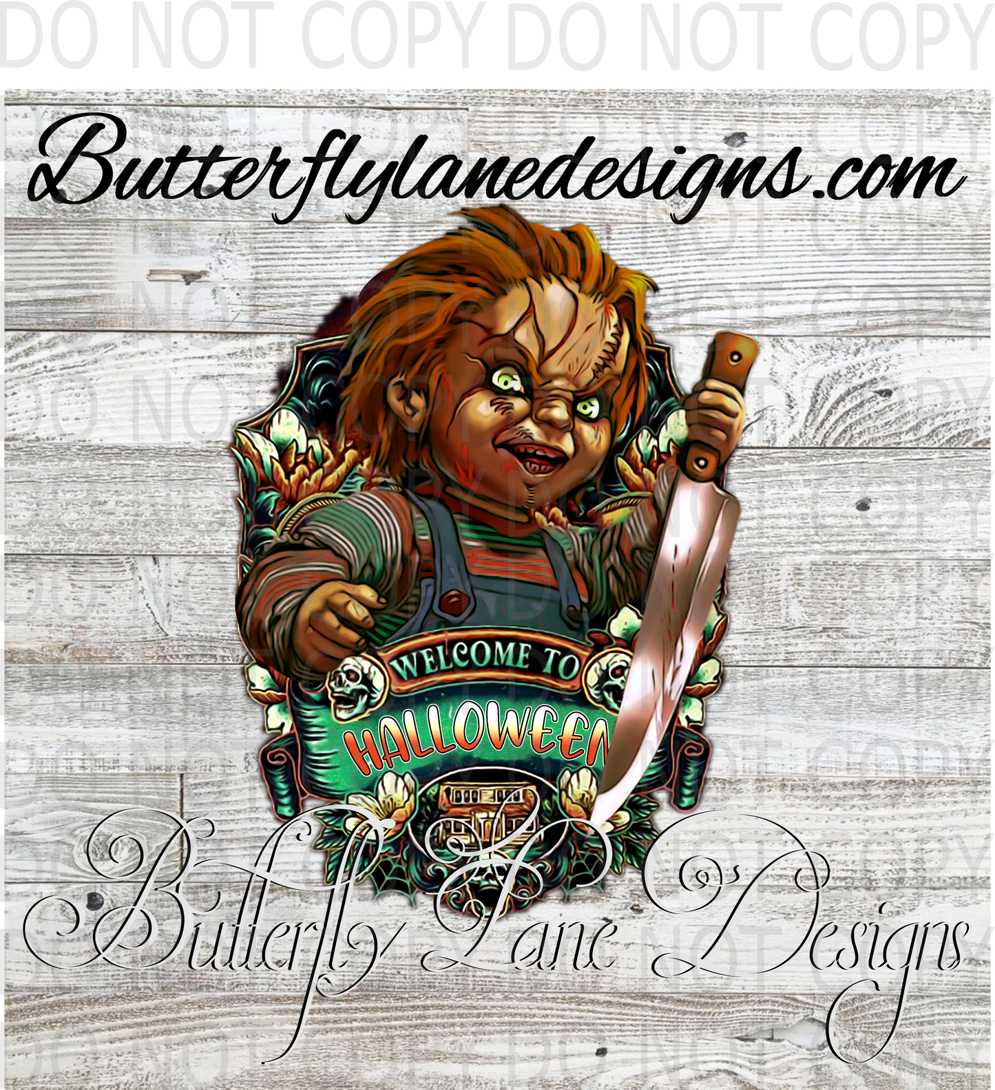 Chucky Halloween- :: Clear Decal :: VC Decal