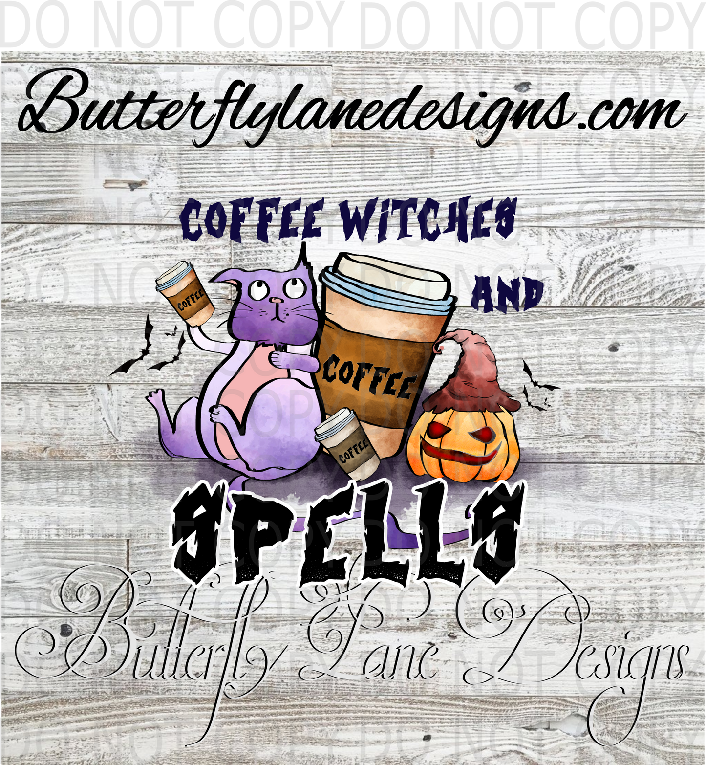 Coffee witches and spells :: Clear Decal :: VC Decal