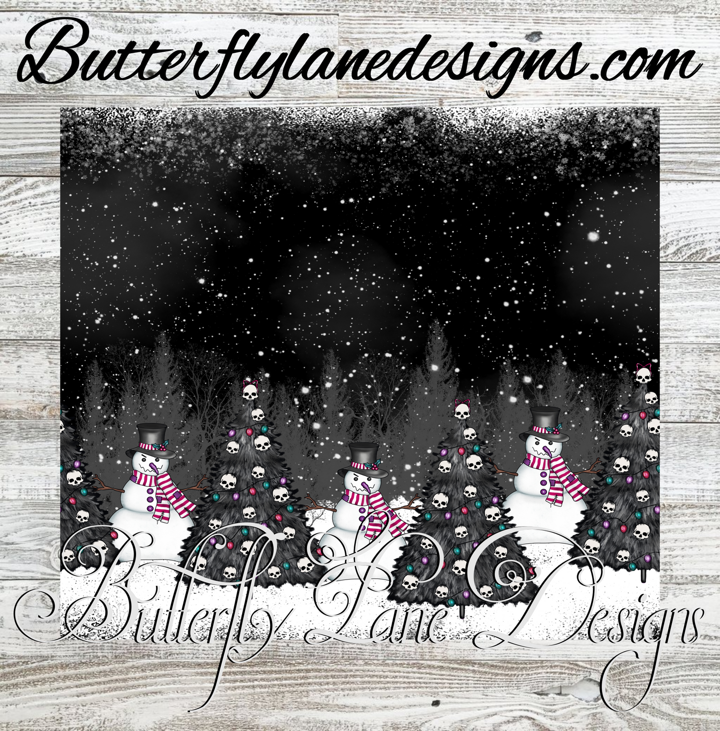 Creepy Christmas: Tumbler wrap