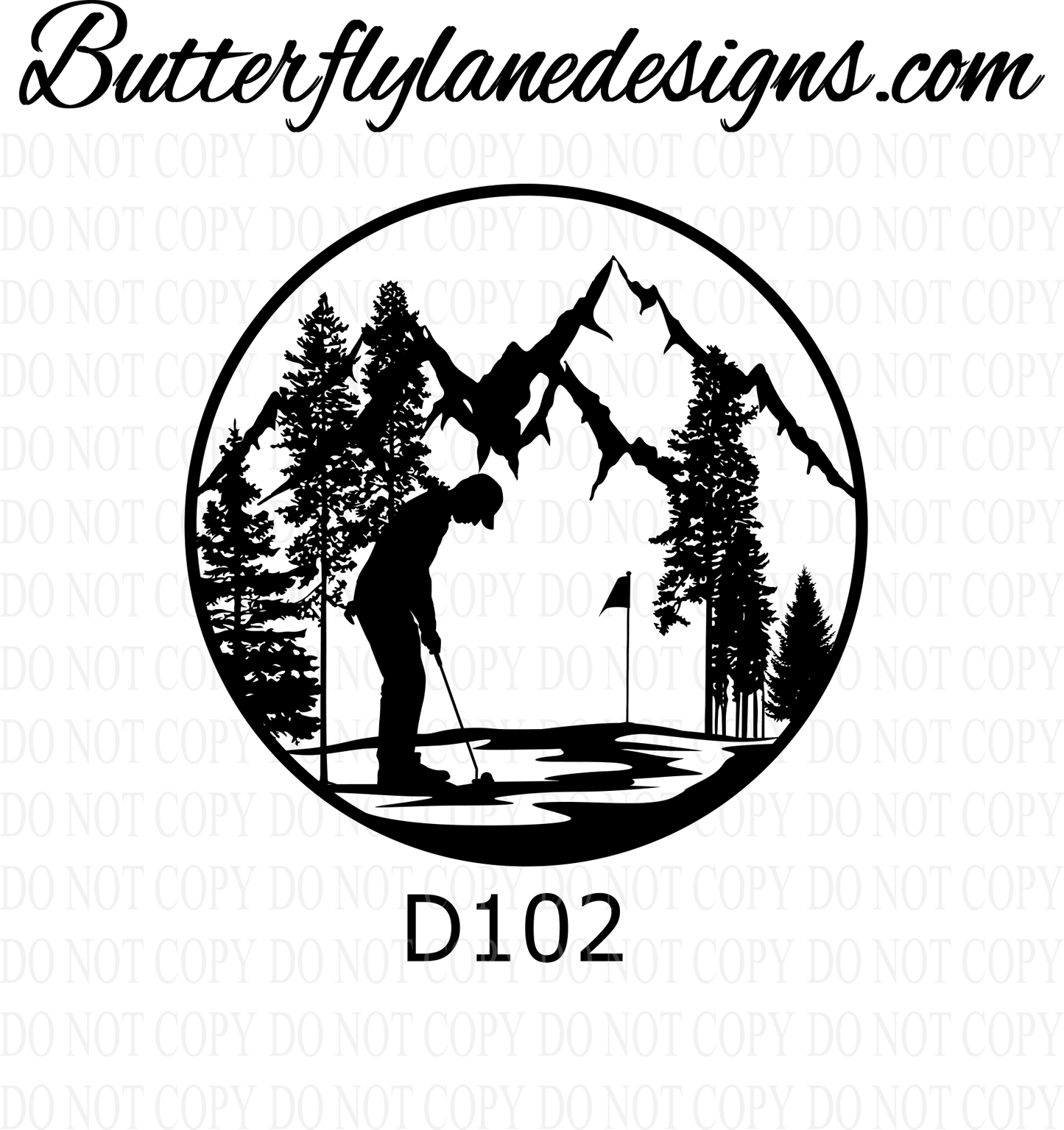 D102 Golf scenery :: Clear Decal :: VC Decal