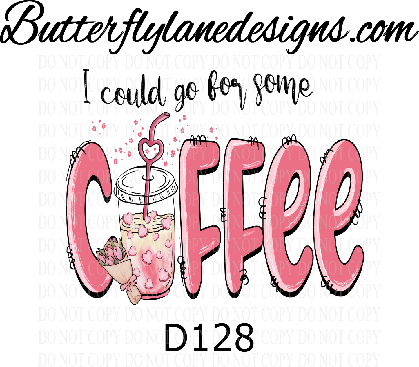 D128 I could go for some coffee :: Clear Decal :: VC Decal