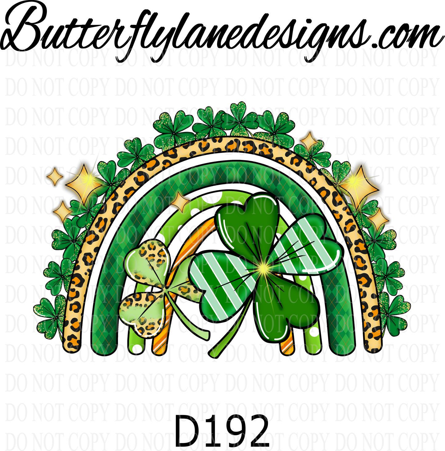 D192 St Patrick's-Rainbow :: Clear Decal :: VC Decal