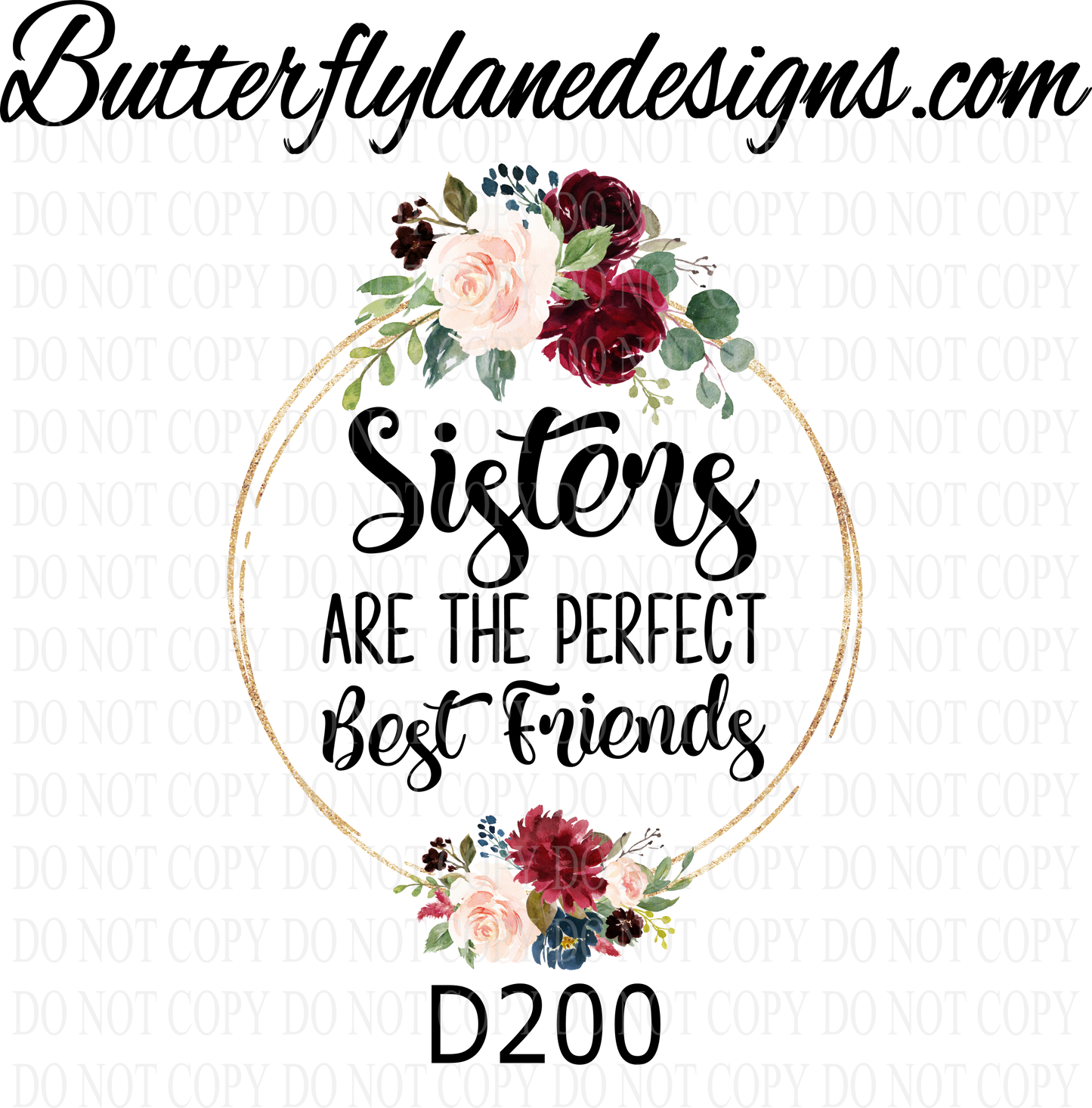 D200 Sisters are the perfect bestfriends :: Clear Decal :: VC Decal