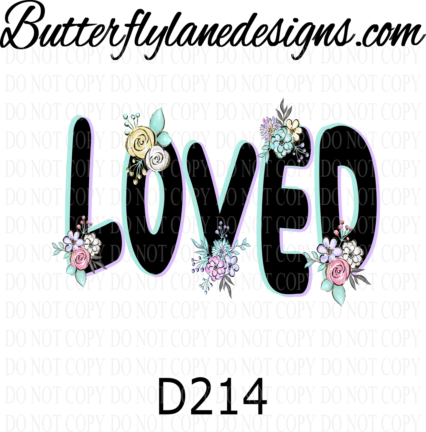 D214 LOVED-BLD :: Clear Decal :: VC Decal