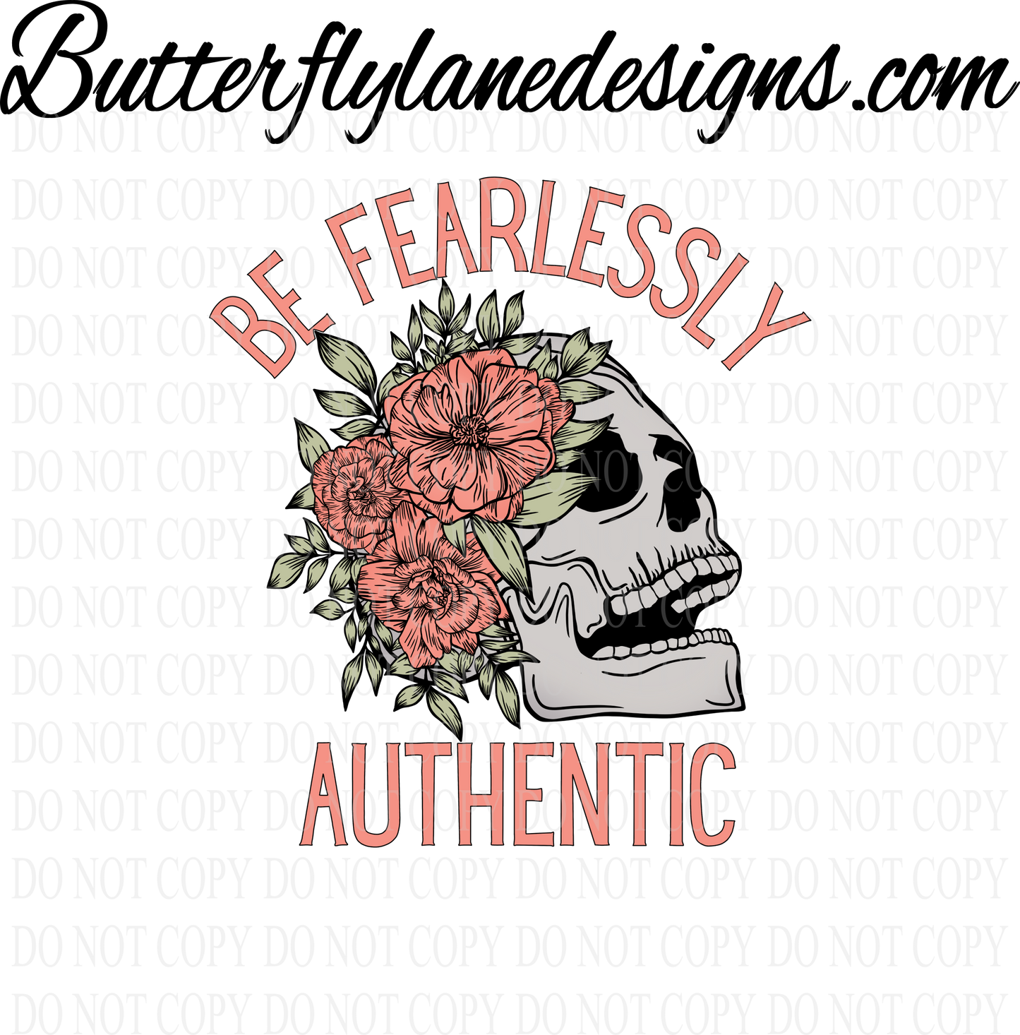 D216 Fearlessly Authentic :: Clear Decal :: VC Decal