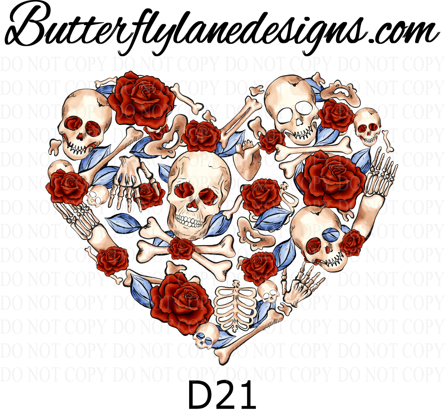 D21 Heart-creepy :: Clear Decal :: VC Decal