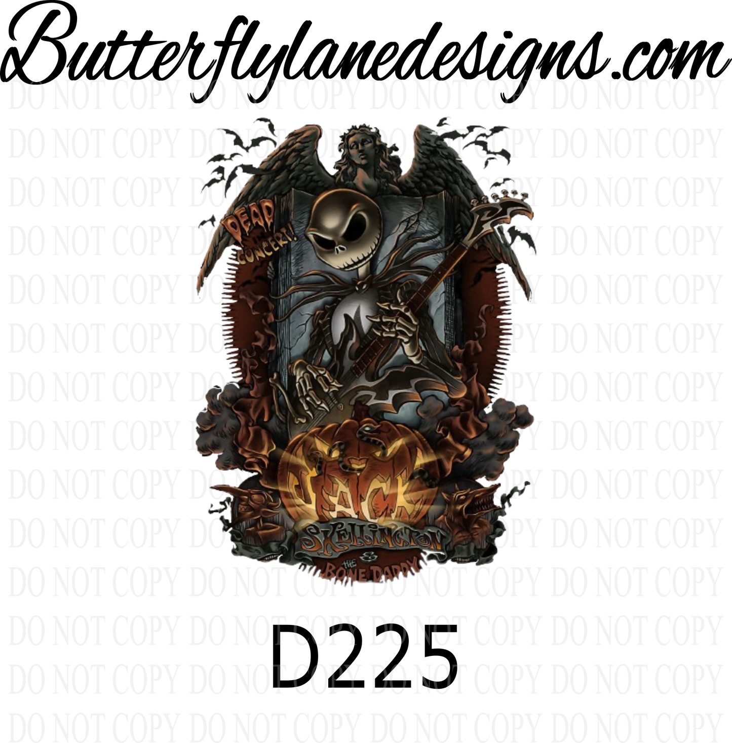 D225-Bone Daddy-Horror :: Clear Decal :: VC Decal