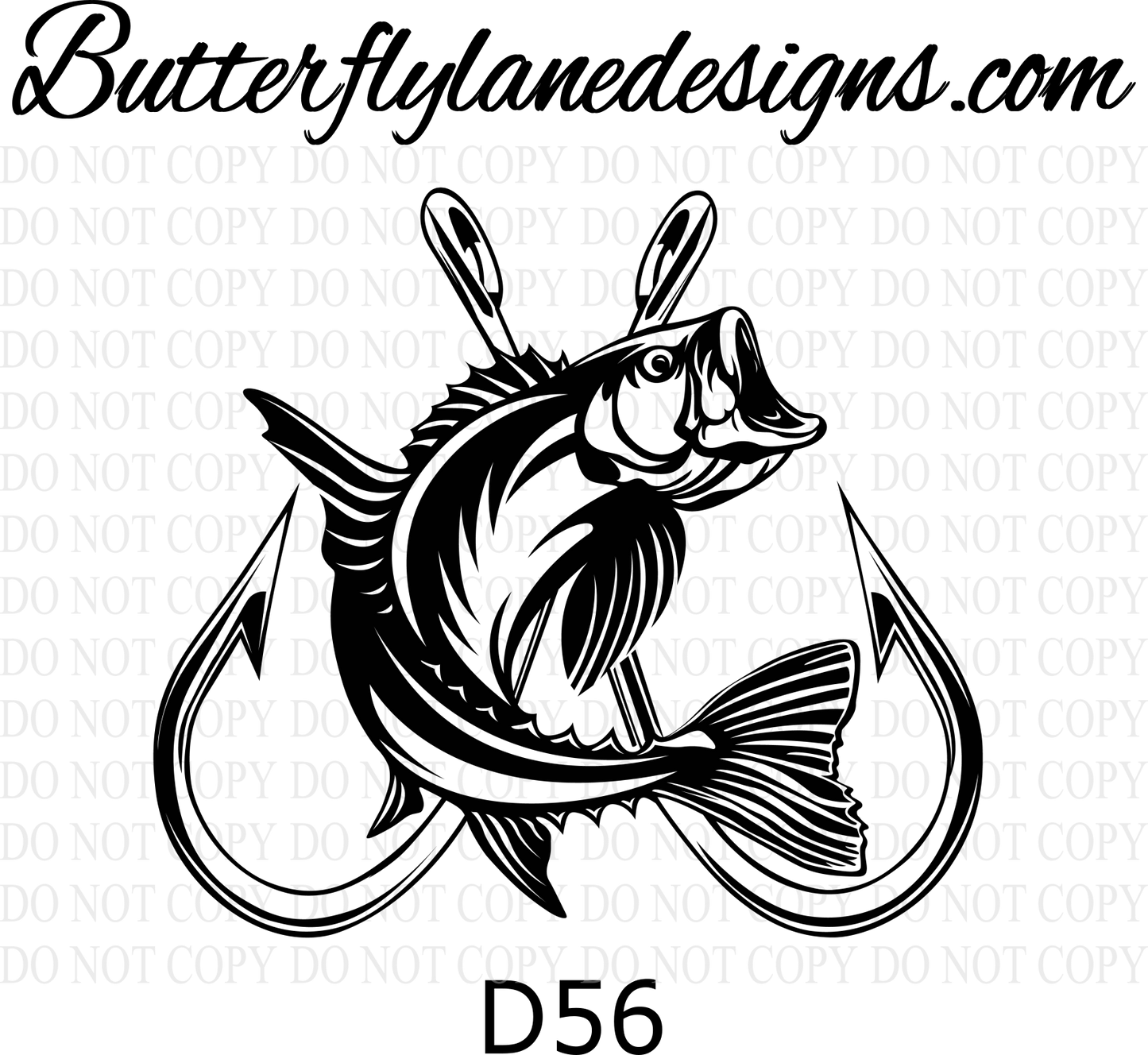 D56 Fish-hooks :: Clear Decal :: VC Decal