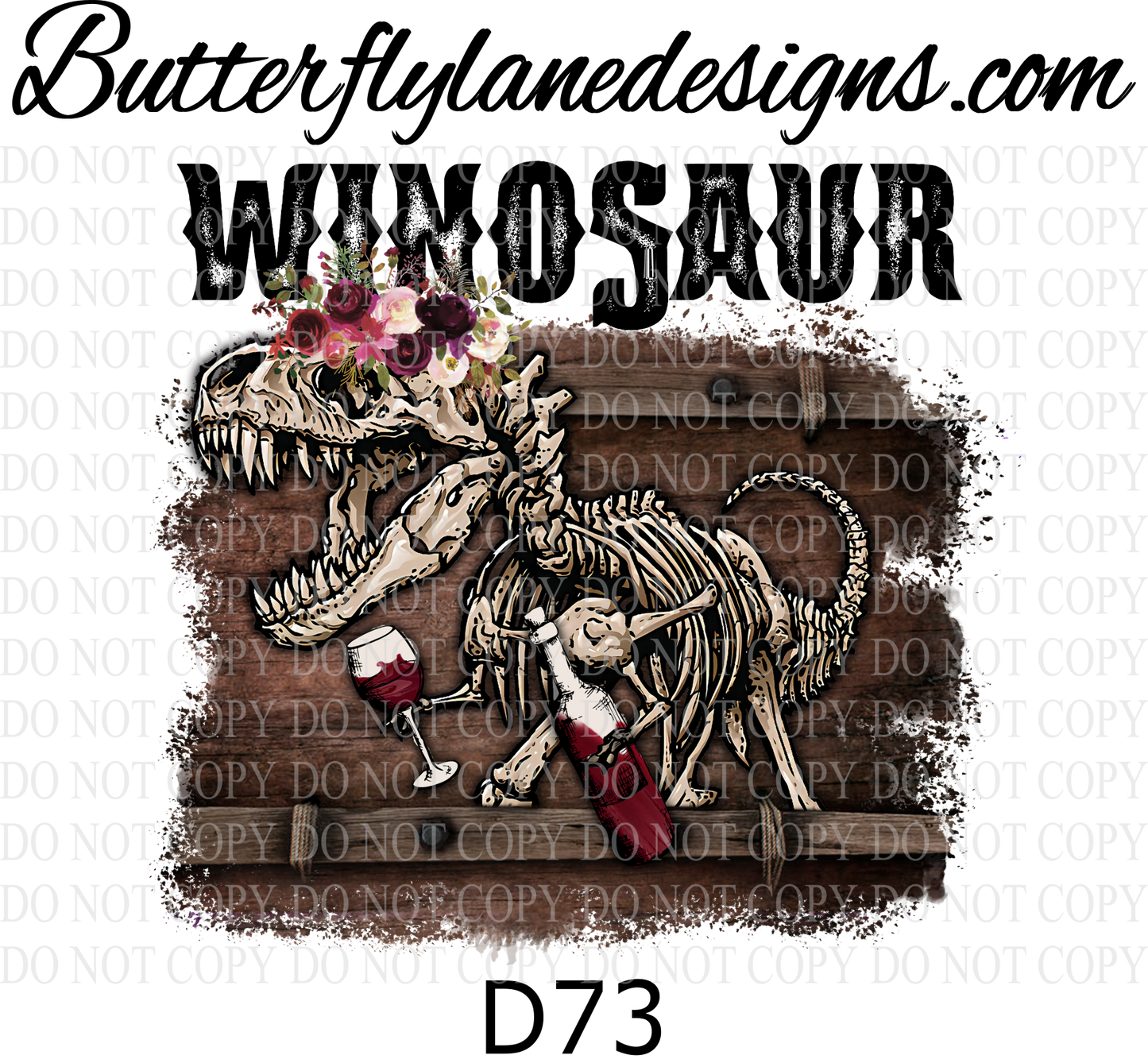 D73 Winosaur :: Clear Decal :: VC Decal