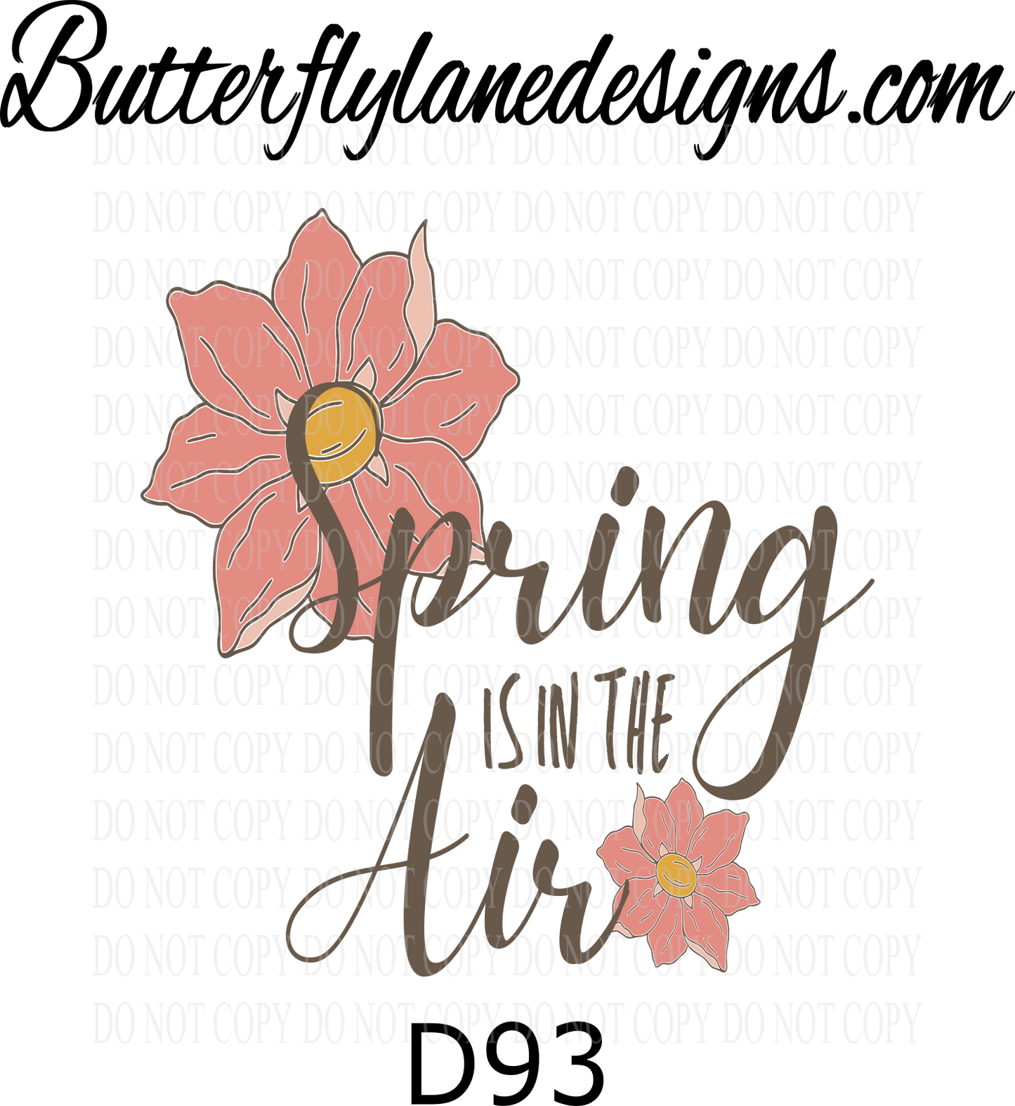 D93 Spring is in the air-BLD :: Clear Decal :: VC Decal