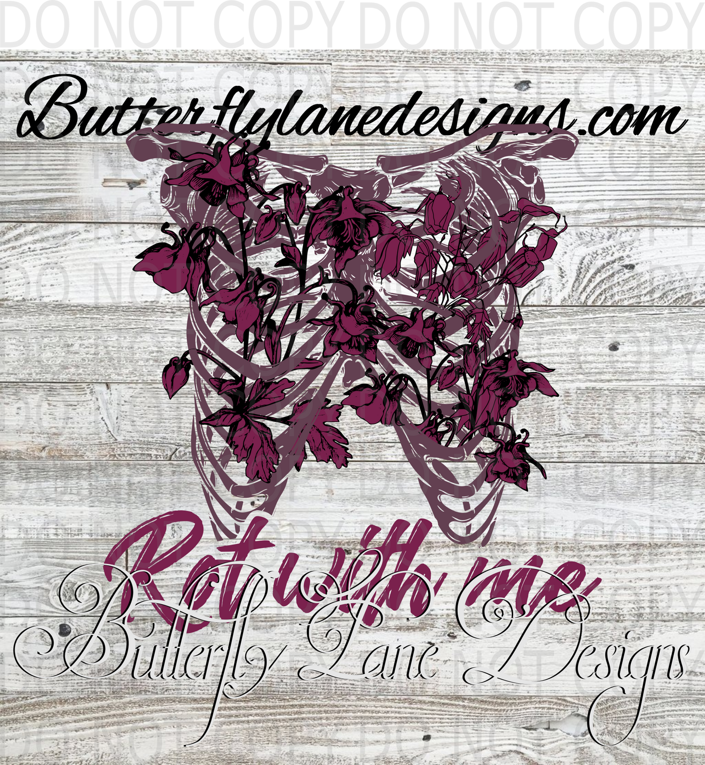 Dark Pink- Goth  03 :: Clear Decal :: VC Decal