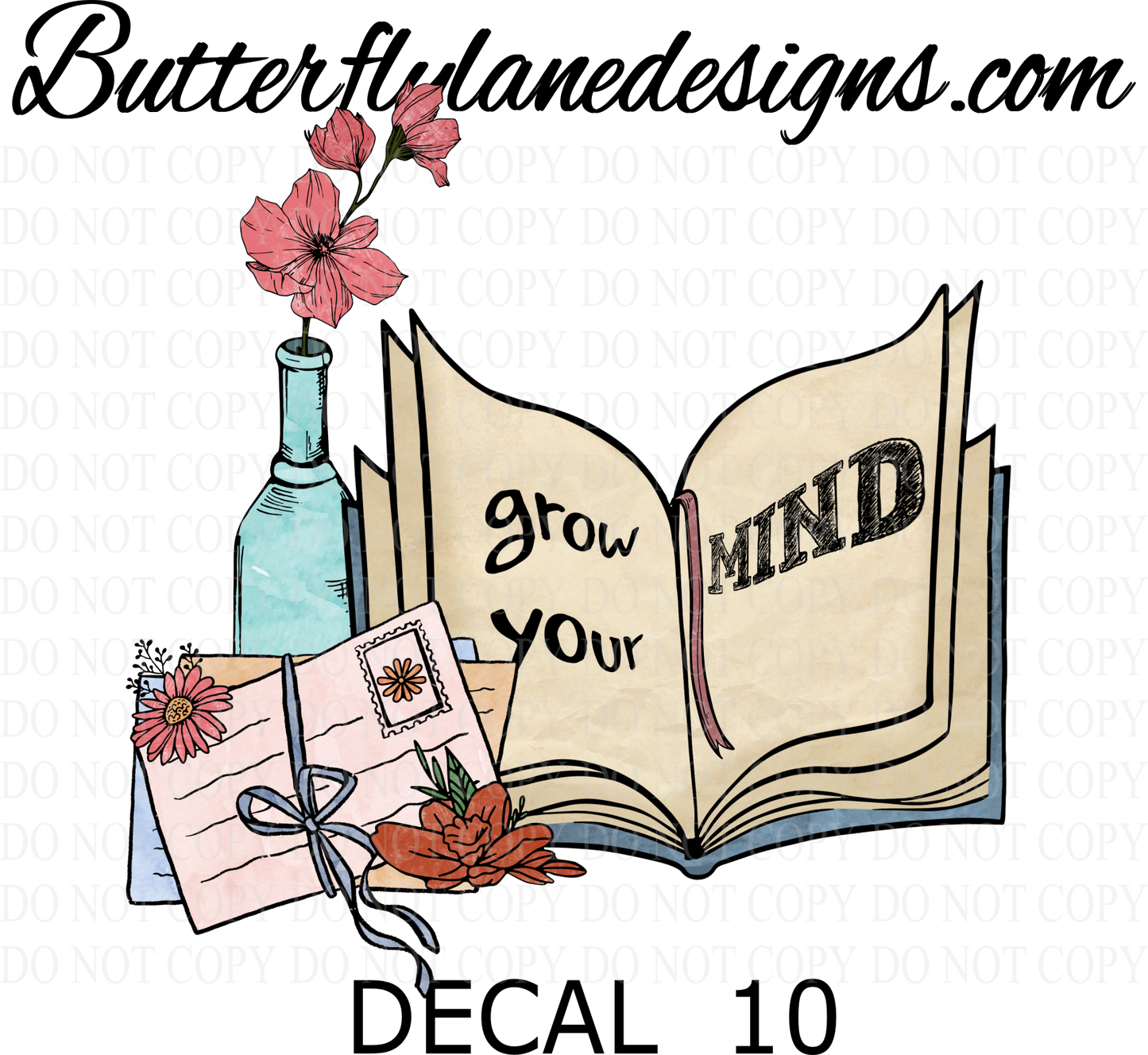 D10 Grow your mind 02 .:: Clear Decal :: VC Decal