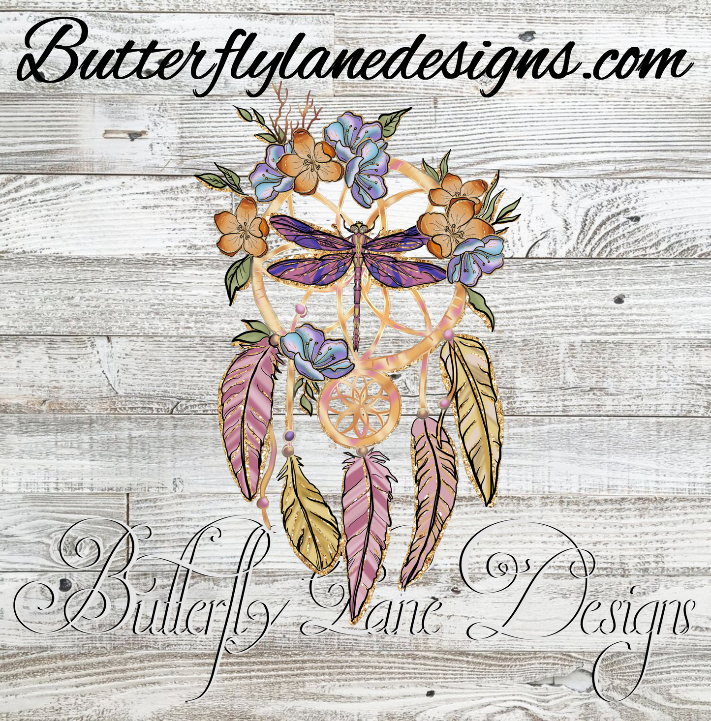 Dragon fly dream catcher- :: Clear Decal :: VC Decal