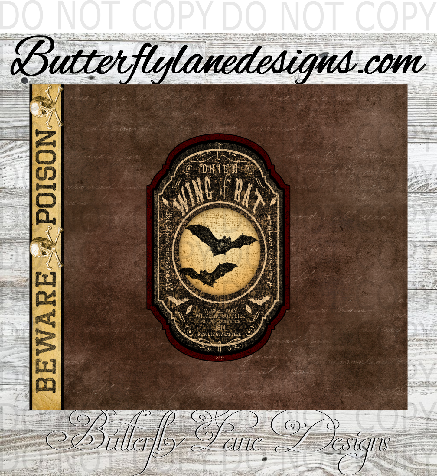 Dried wing of bat :: Tumbler wrap