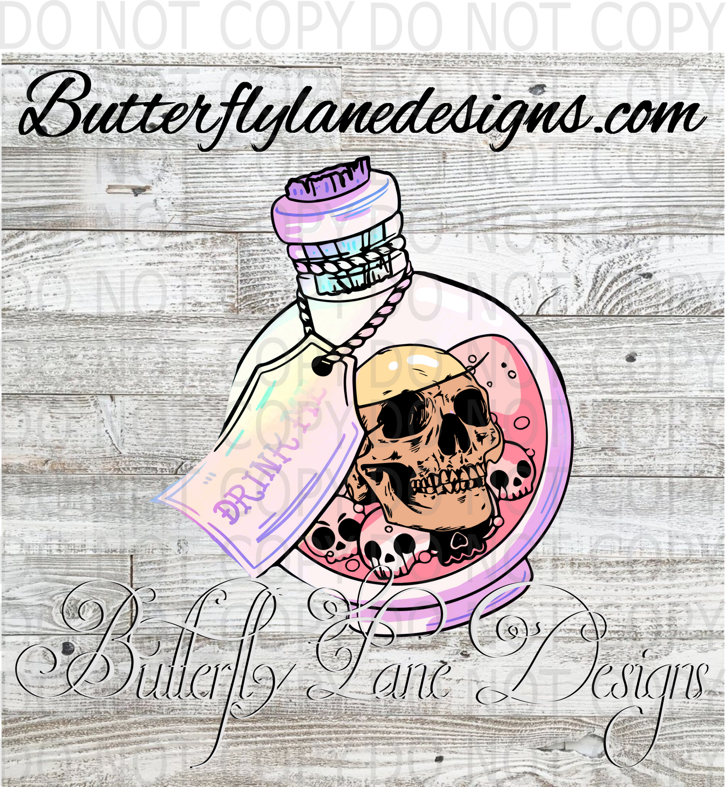 Drink me Potion-spooky :: Clear Decal :: VC Decal