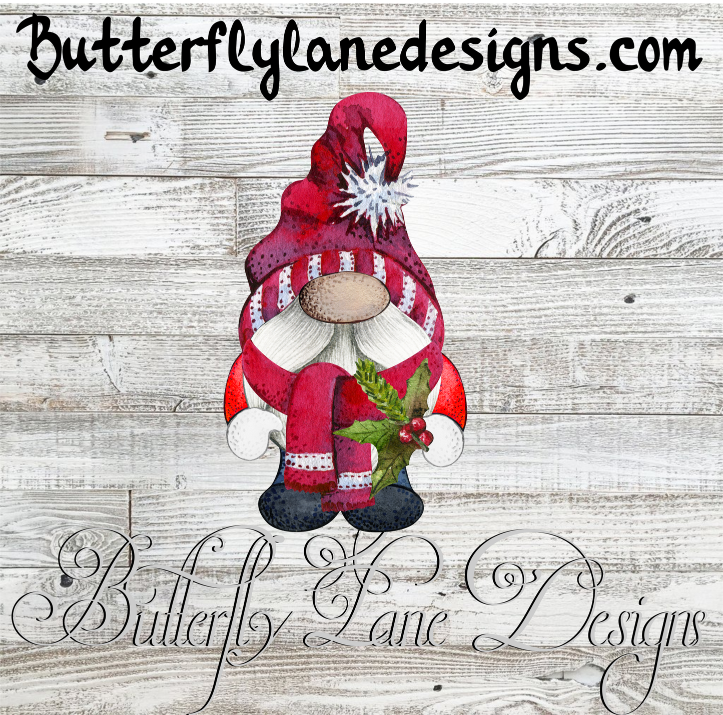 Gnomes- Antique 1 Merry Christmas Clear Cast