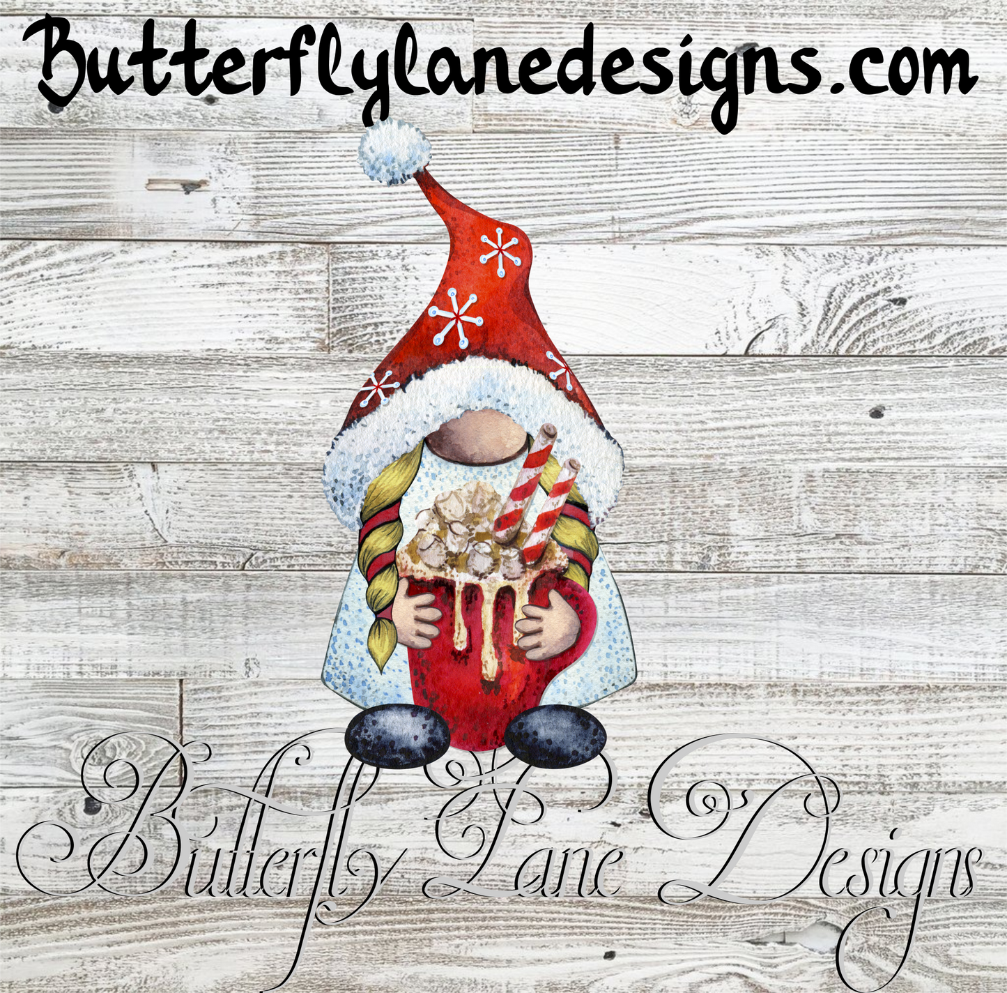 Gnomes- Antique 4 Merry Christmas Clear Cast