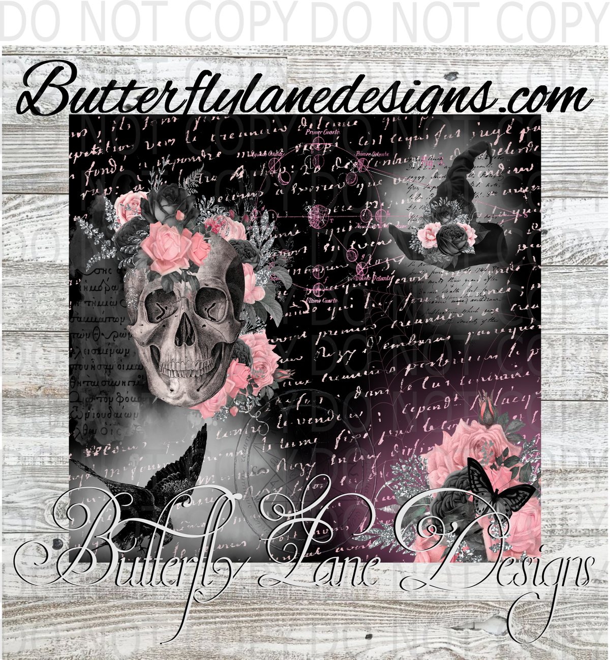 Grimoire-Witchy-Pink01-BLD- :: Tumbler wrap