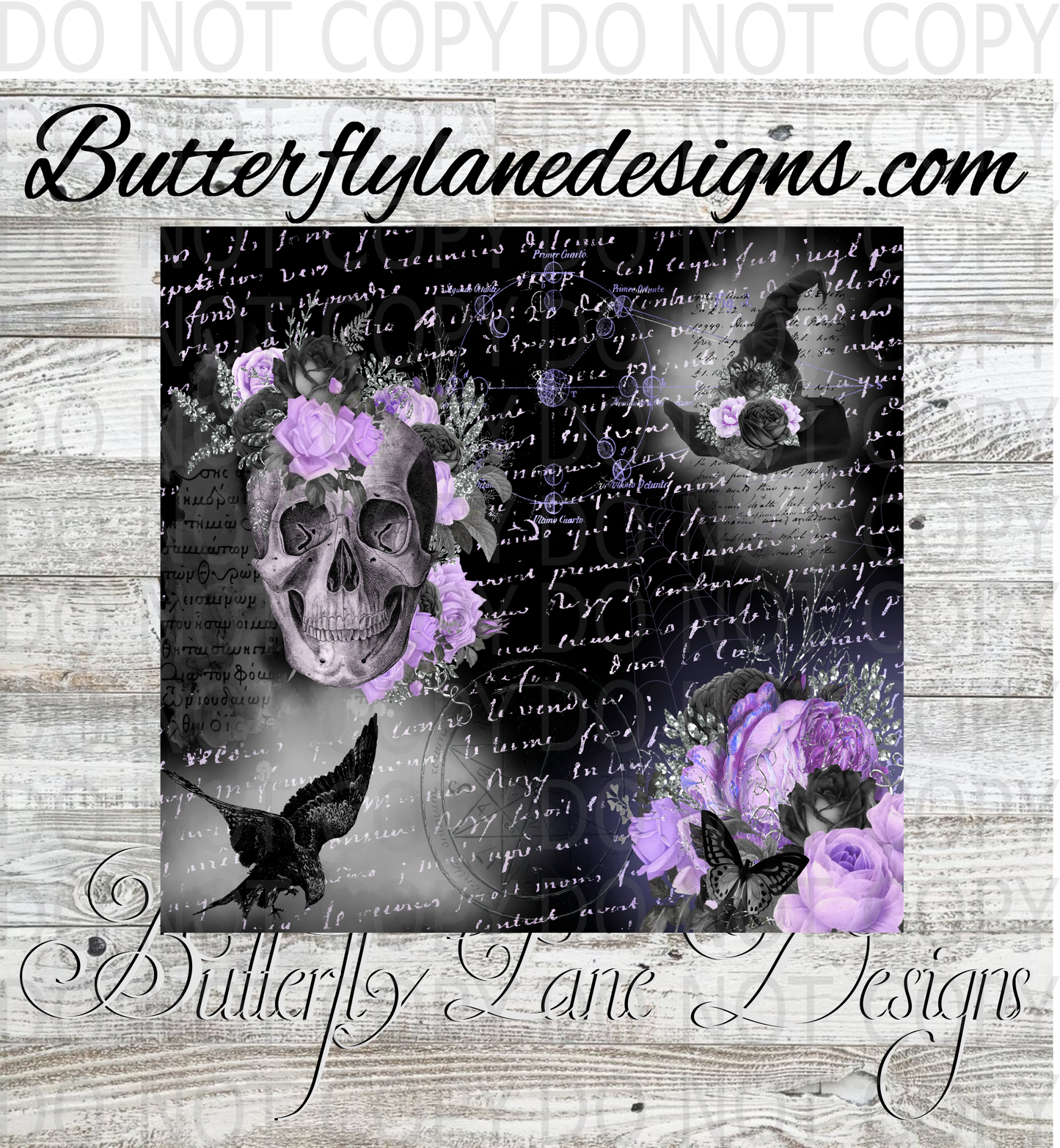 Grimoire-Witchy-Purple-BLD- :: Tumbler wrap