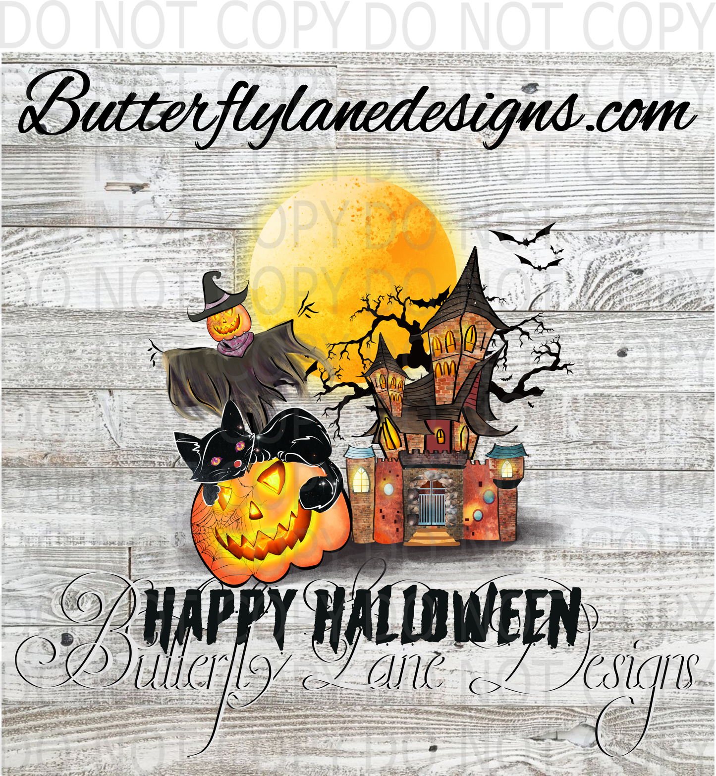 Happy Halloween :: Clear Decal :: VC Decal