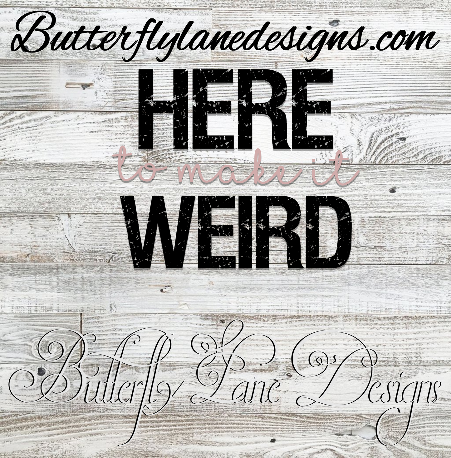 Here to make it weird :: Clear Cast Decal