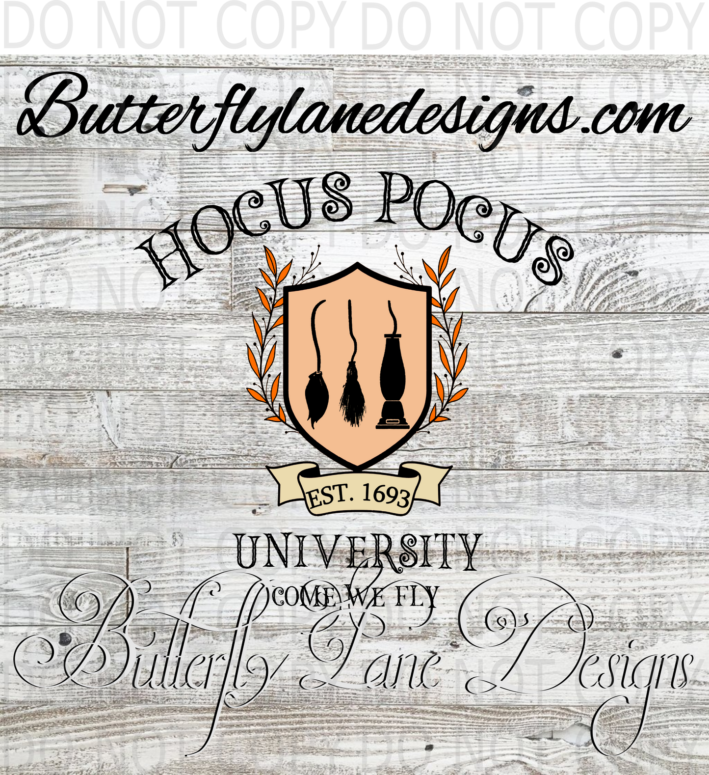 Hocus Pocus University :: Clear Decal :: VC Decal