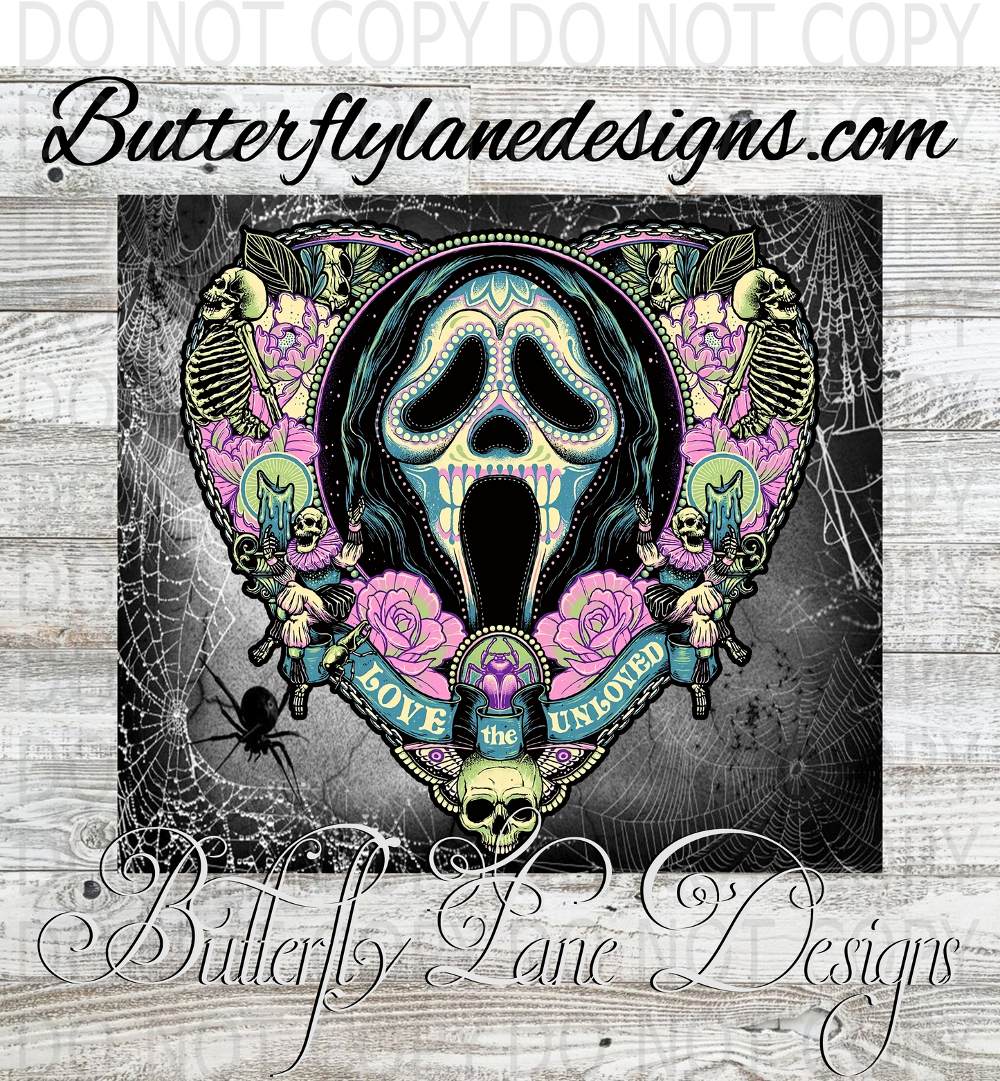 Horror ; Ghost :: White Cast Tumbler wrap