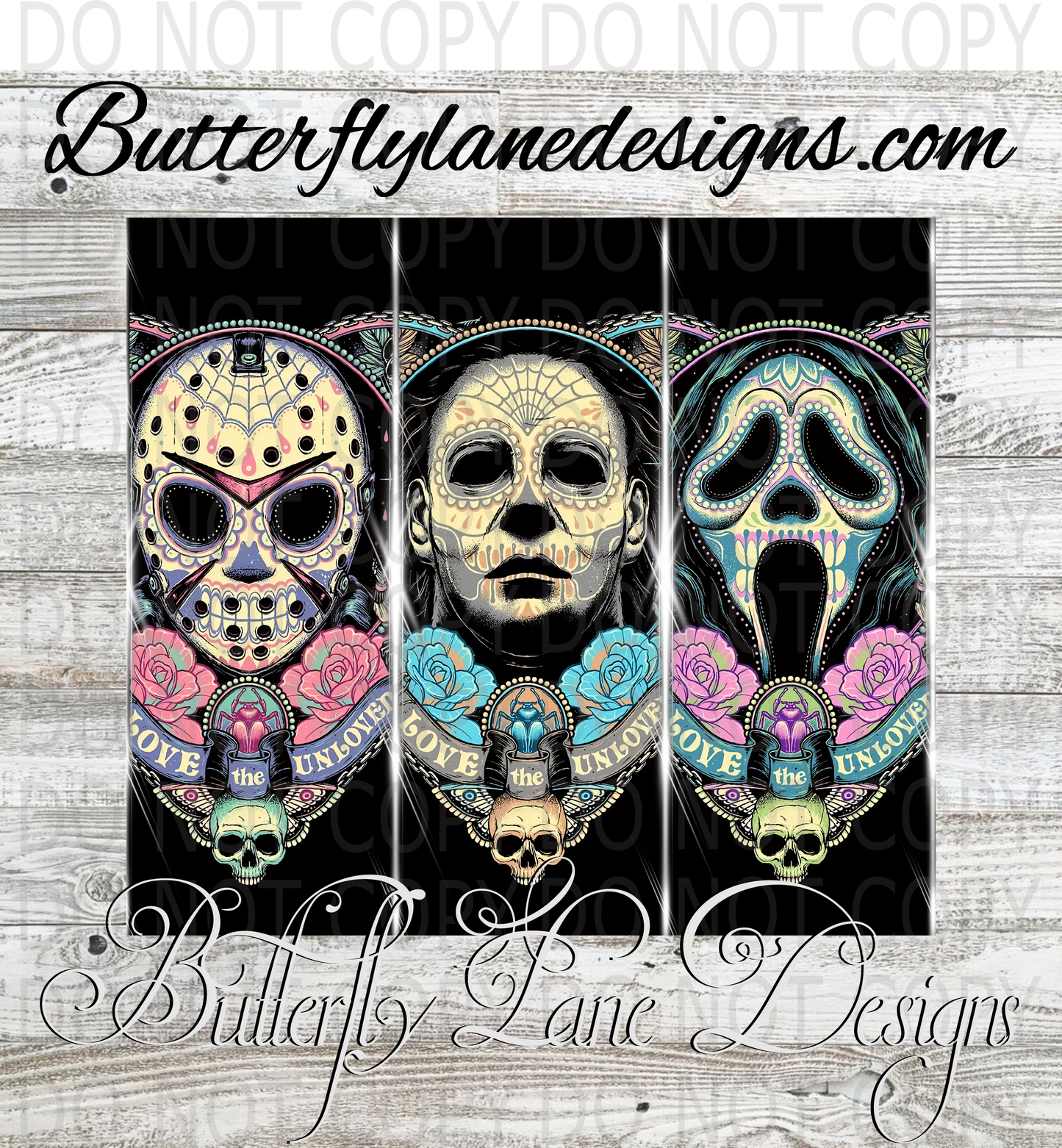 Horror Wrap Trio :: White Cast Tumbler wrap