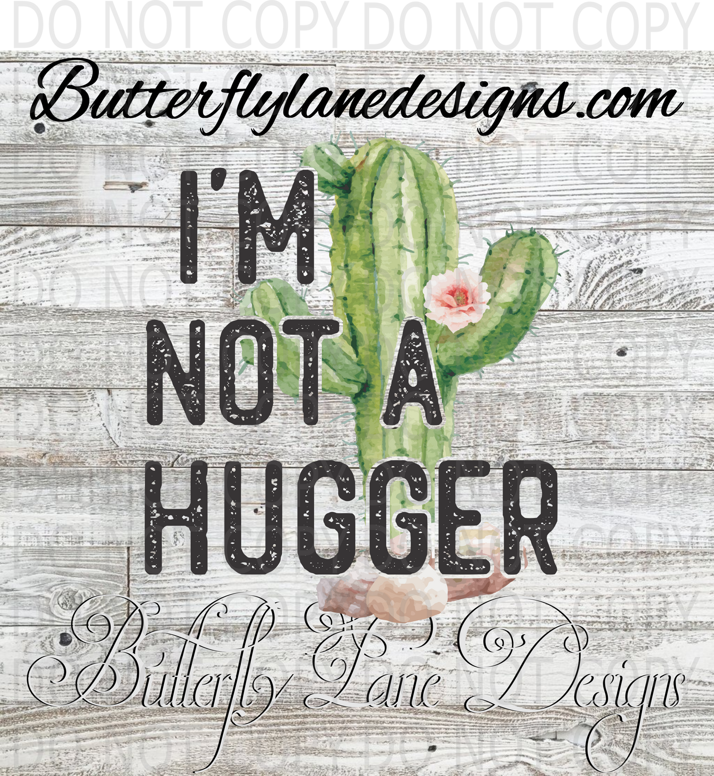 I'm not a hugger-02 :: Clear Decal :: VC Decal