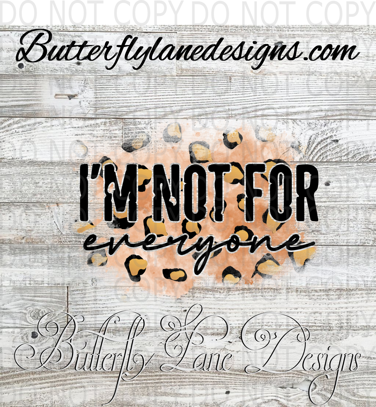 I'm not for everyone :: Clear Decal