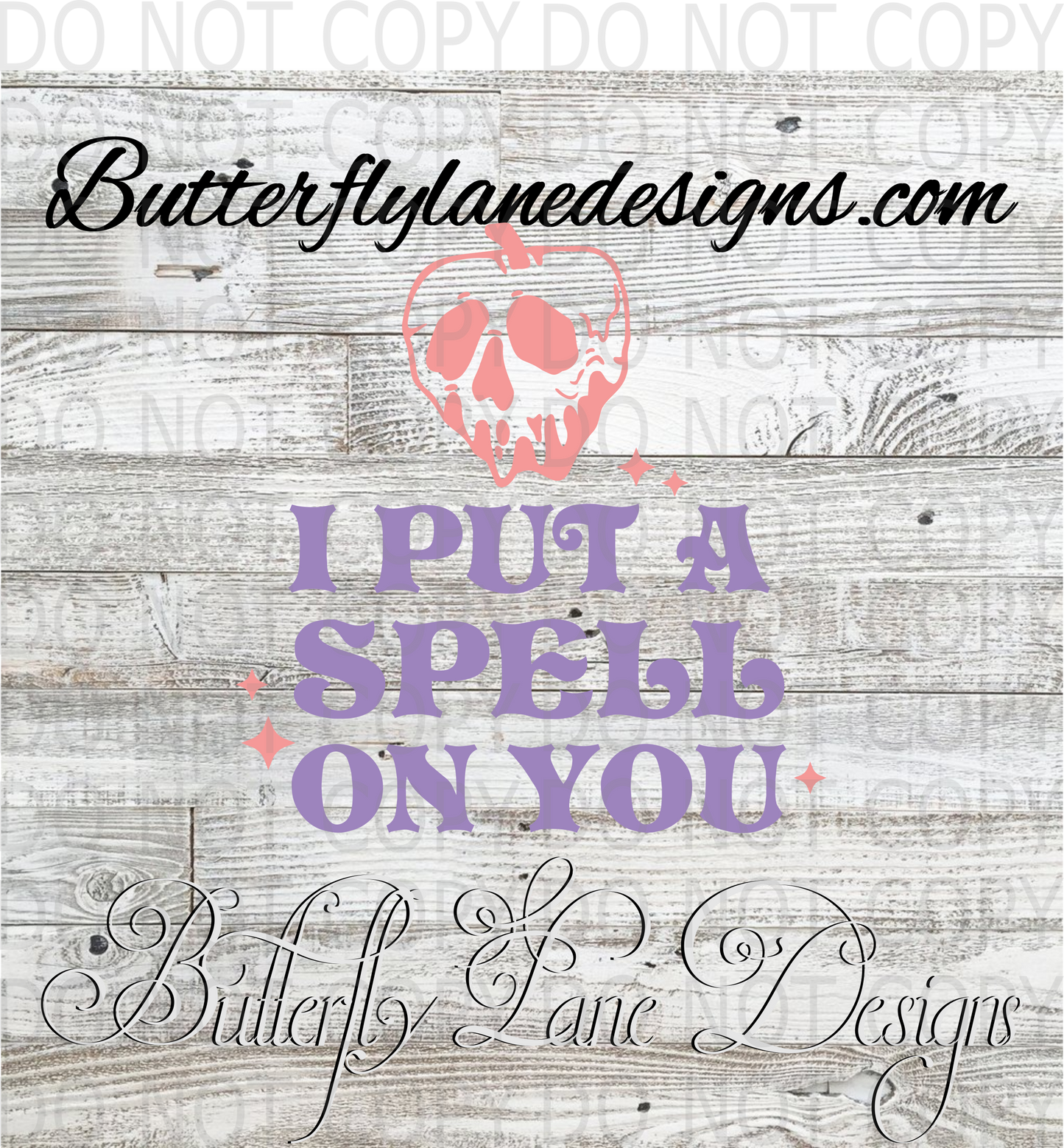 I put a spell on you-poison apple- :: Clear Decal :: VC Decal