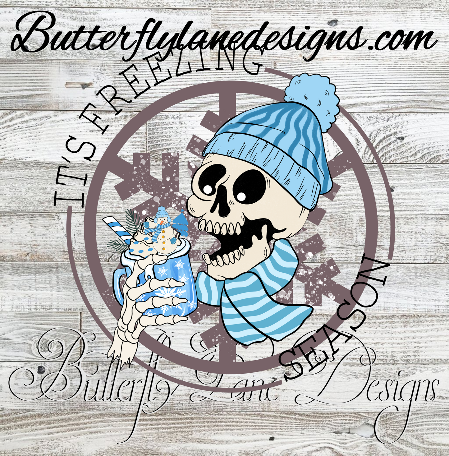 It's freezin' season-blue-2:: Clear Decal :: VC Decal