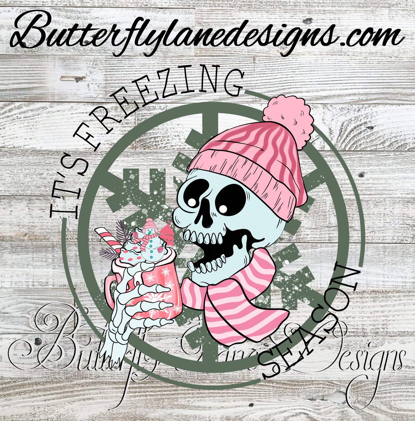 It's freezin season-pink-4 :: Clear Decal :: VC Decal