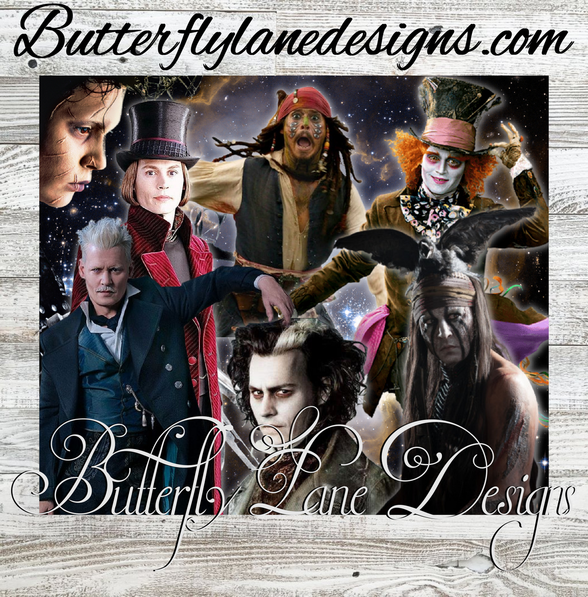 J.Depp-multi character :: Tumbler wrap