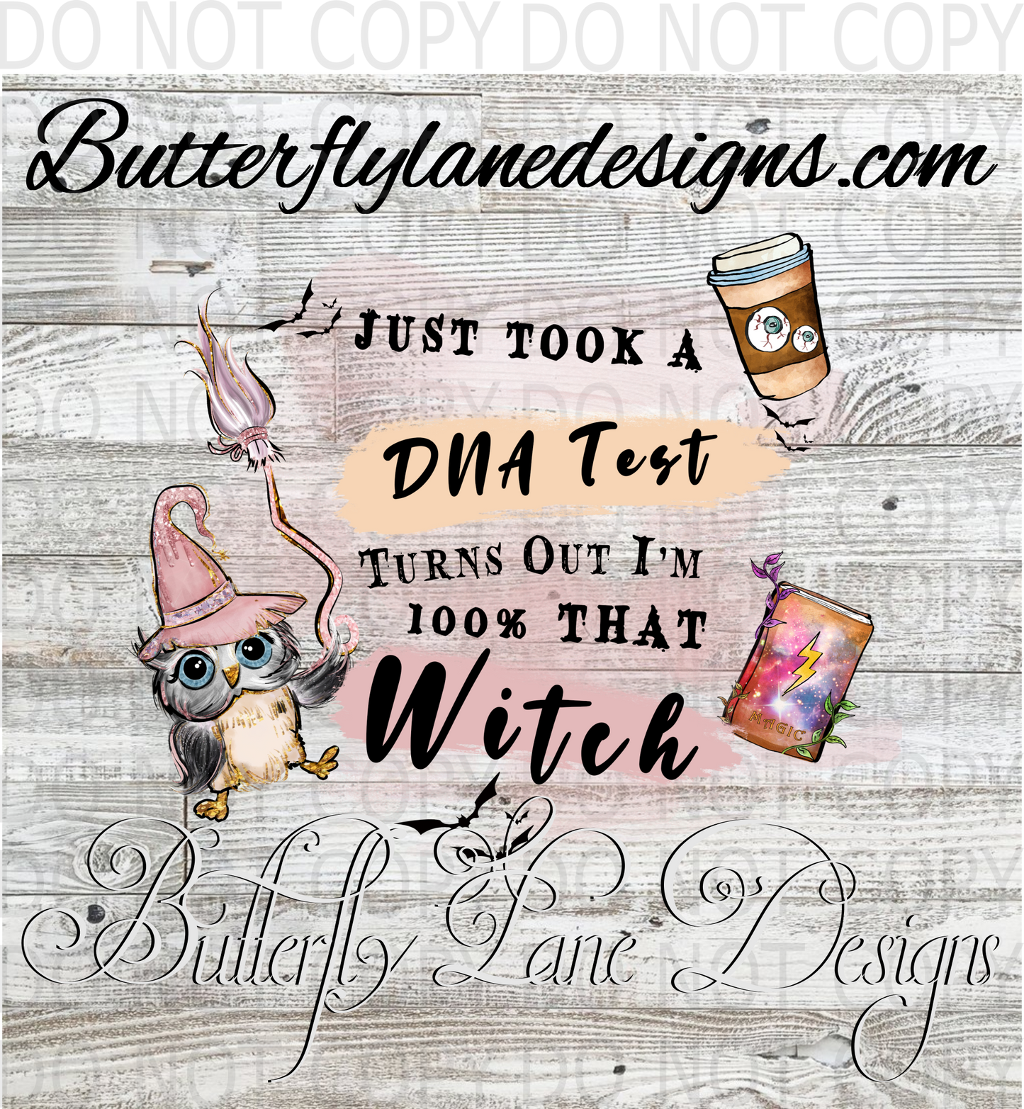 Just took a DNA Test- turns out 100 that witch :: Clear Decal :: VC Decal