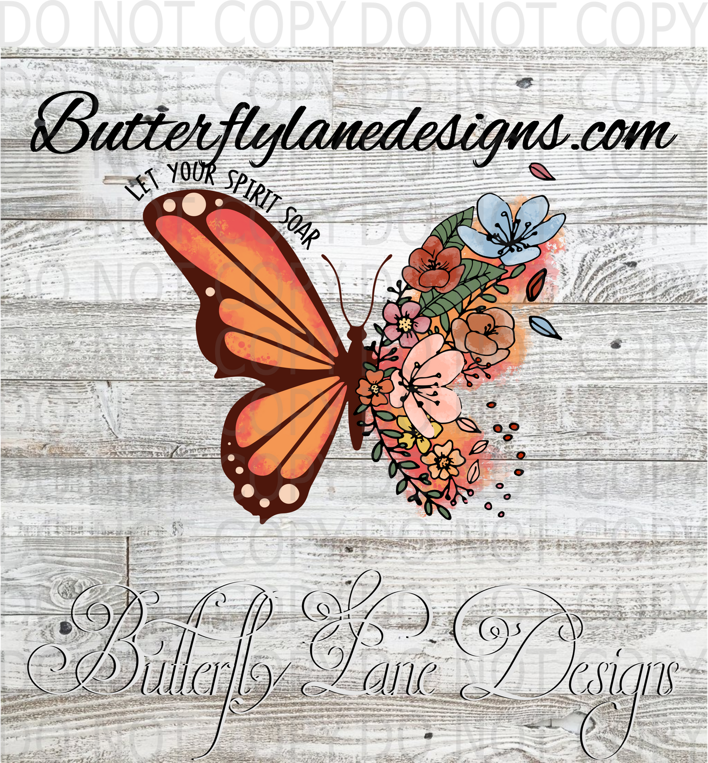 Let your spirit soar-butterfly :: Clear Decal :: VC Decal