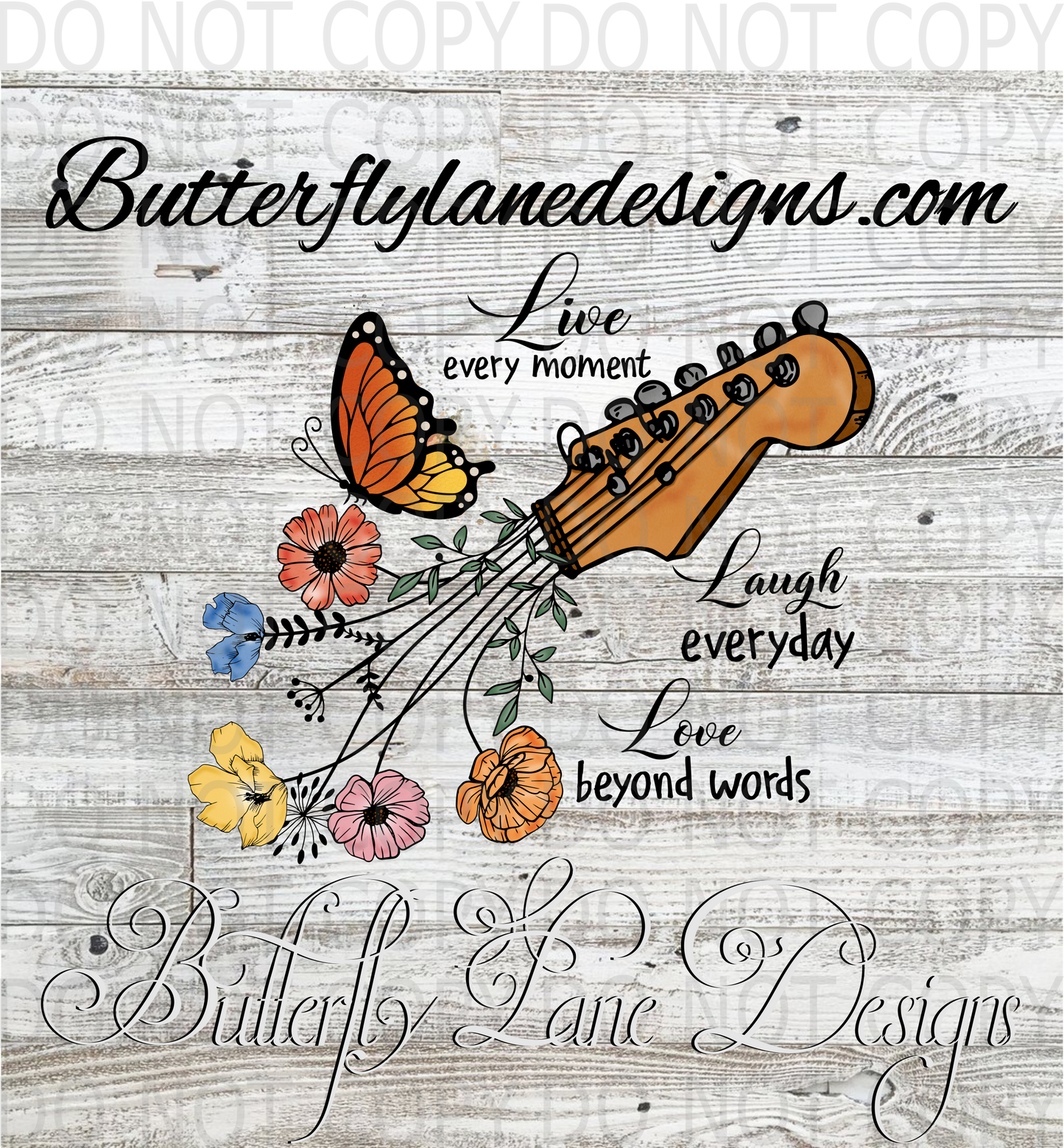 Live every moment-Laugh Everyday-Love beyond words :: Clear Decal :: VC Decal