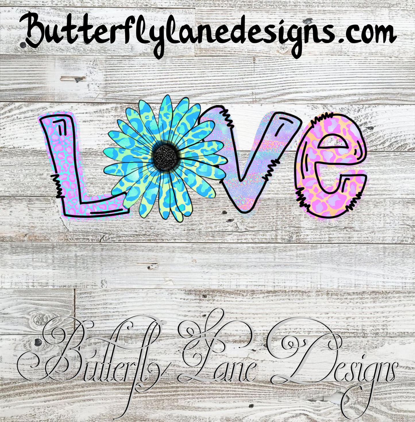 Love Flower O, Pretty pastels:: Clear Cast Decal