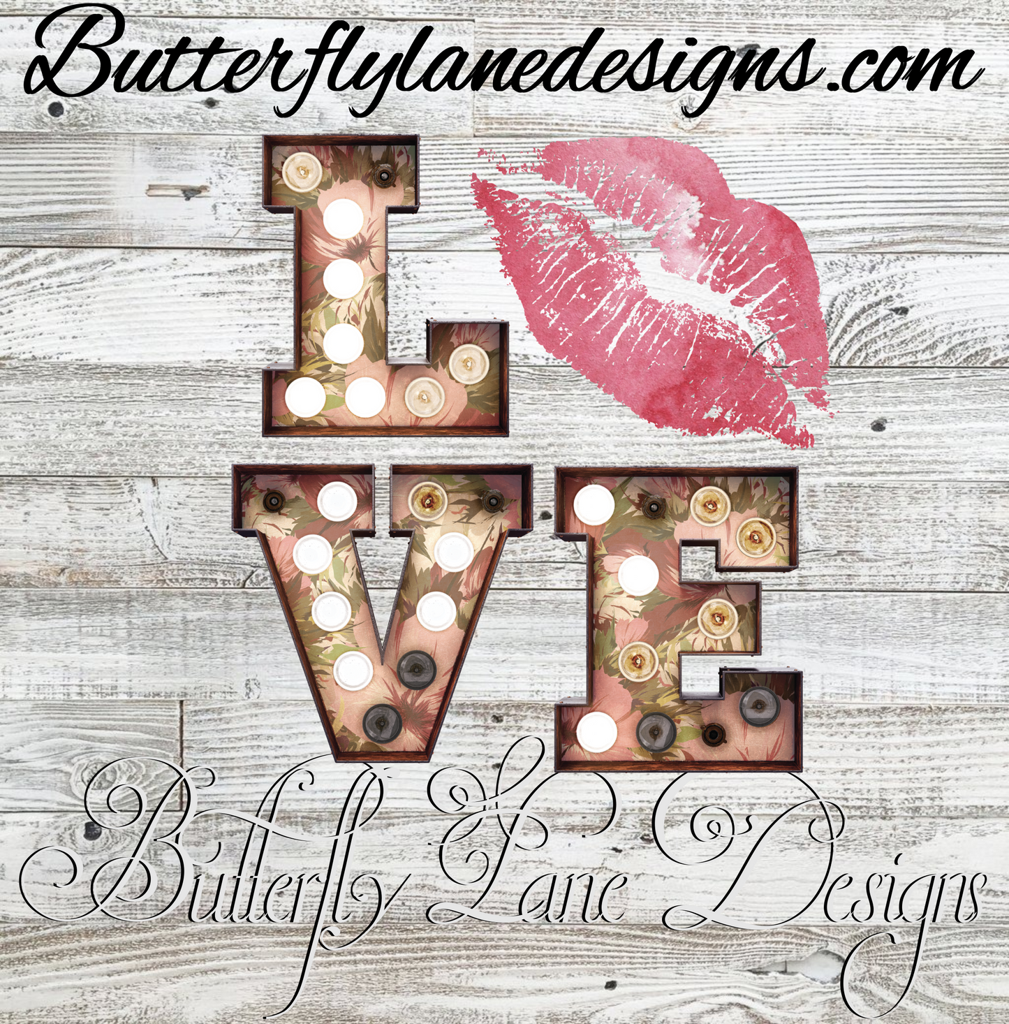 Love-bright pink lips:: Clear Cast Decal
