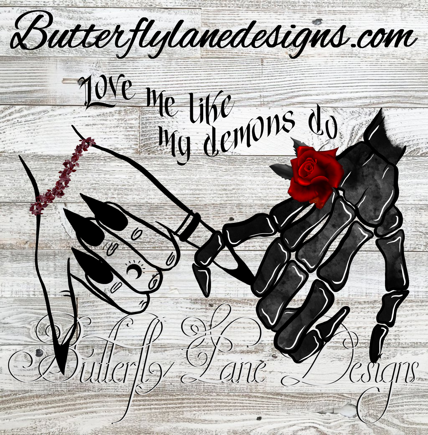 Love me like my demons do :: Clear Decal :: VC Decal