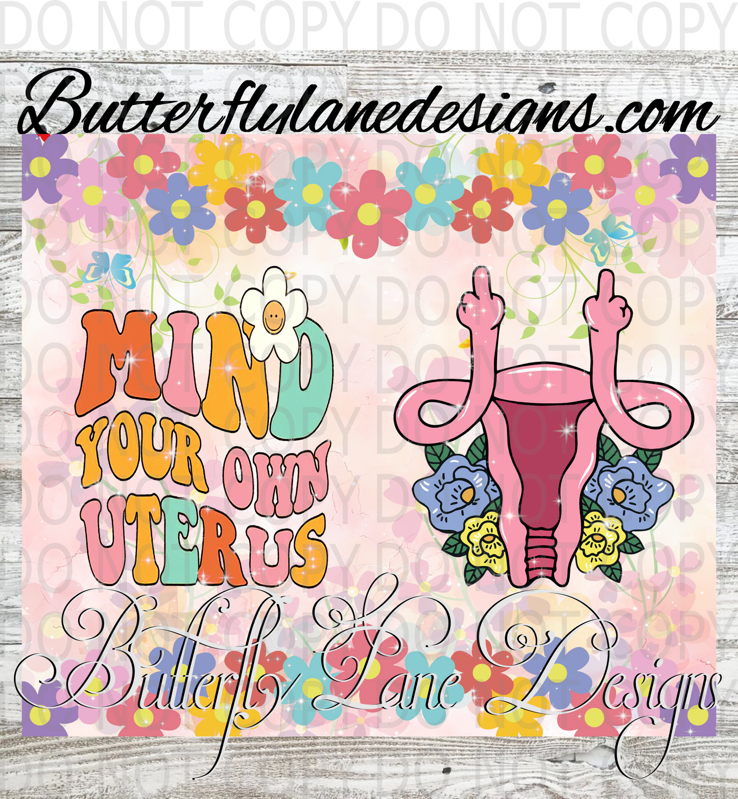 Mind your own uterus 02 :: Tumbler wrap
