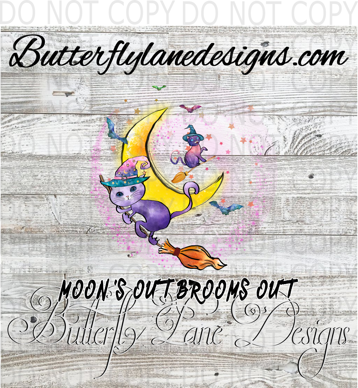 Moons out-brooms out :: Clear Decal :: VC Decal