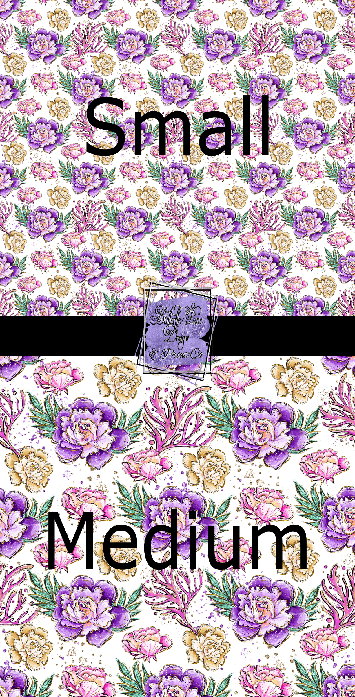 Ocean Florals 01- PV 501- Patterned Vinyl