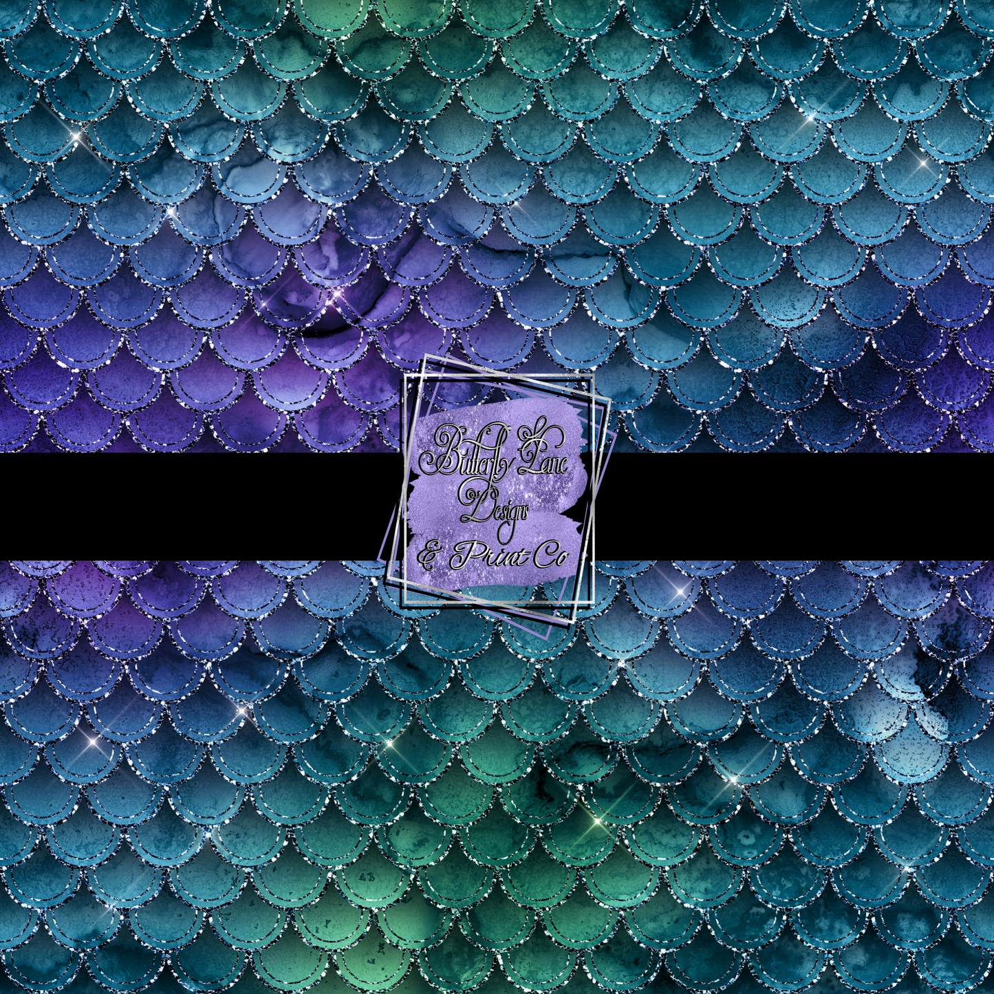Ocean life- Watercolor mermaid scales - PV 510 Patterned Vinyl